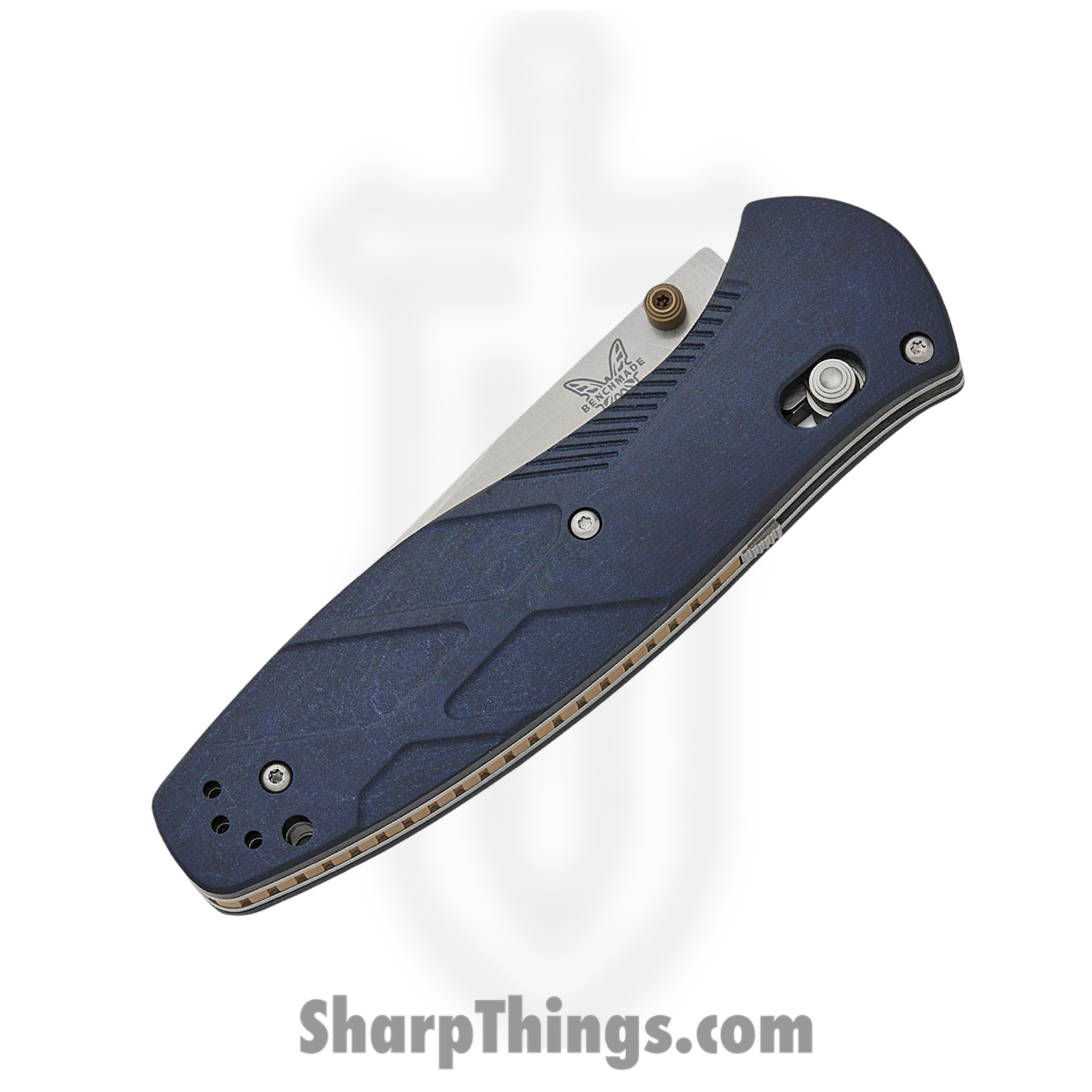 Benchmade - 581-03 - Barrage - Folding Knife - CPM S30V Satin Drop Point - Richlite - Blue - Image 2