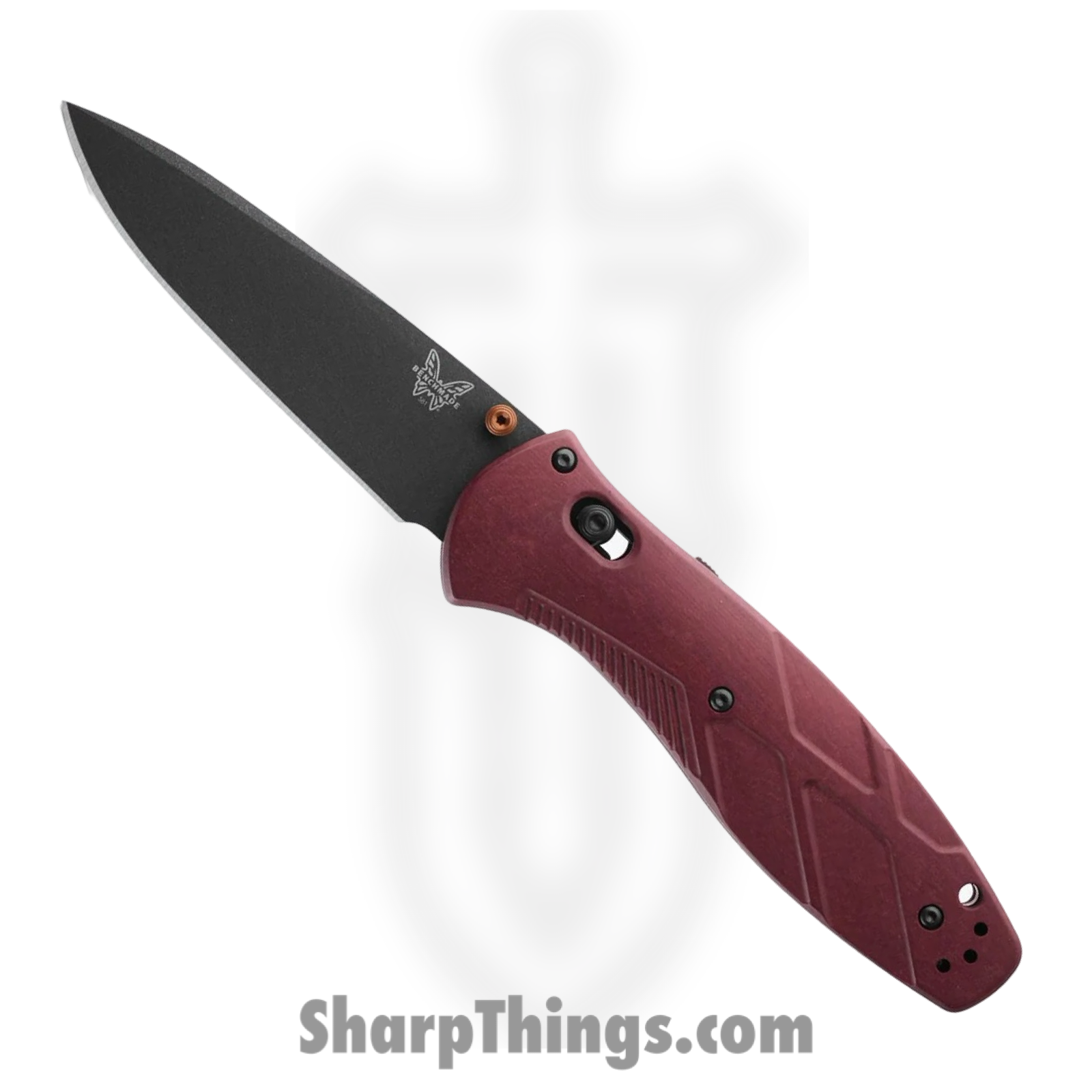 Benchmade - 581BK-04 - Barrage - Folding Knife - CPM S30V Coated Drop Point - Richlite - Red
