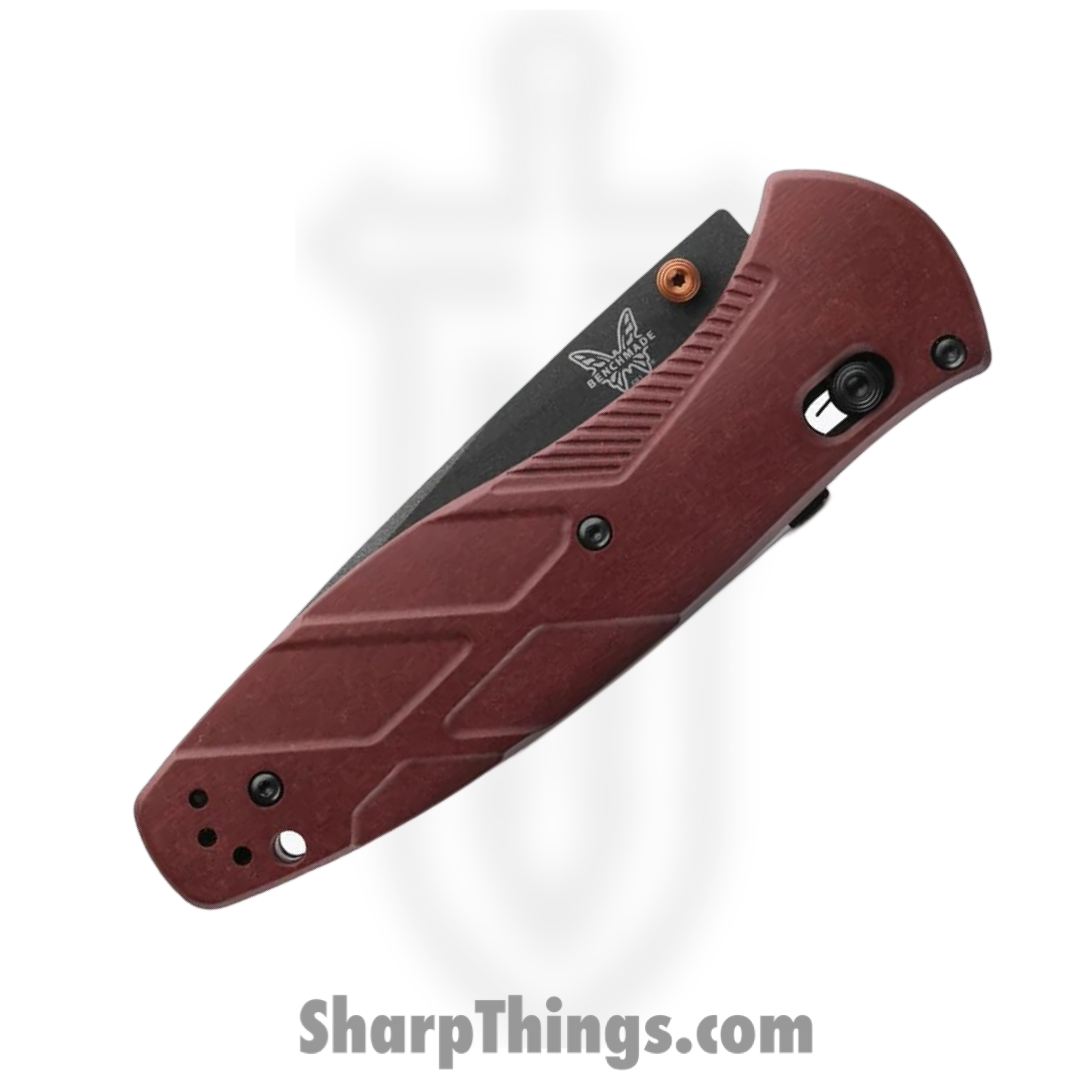 Benchmade - 581BK-04 - Barrage - Folding Knife - CPM S30V Coated Drop Point - Richlite - Red - Image 4