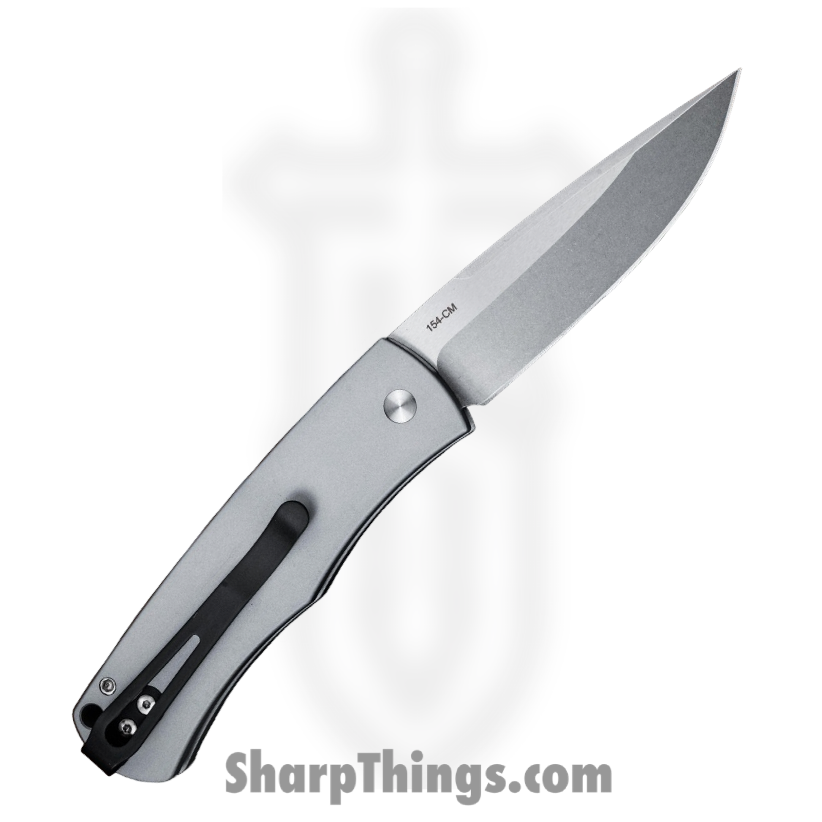 ProTech - BR-1.3 LTD-Grey - Magic Whiskers - Automatic Knife - 154CM Stonewash Drop Point - Aluminum - Grey - Image 2