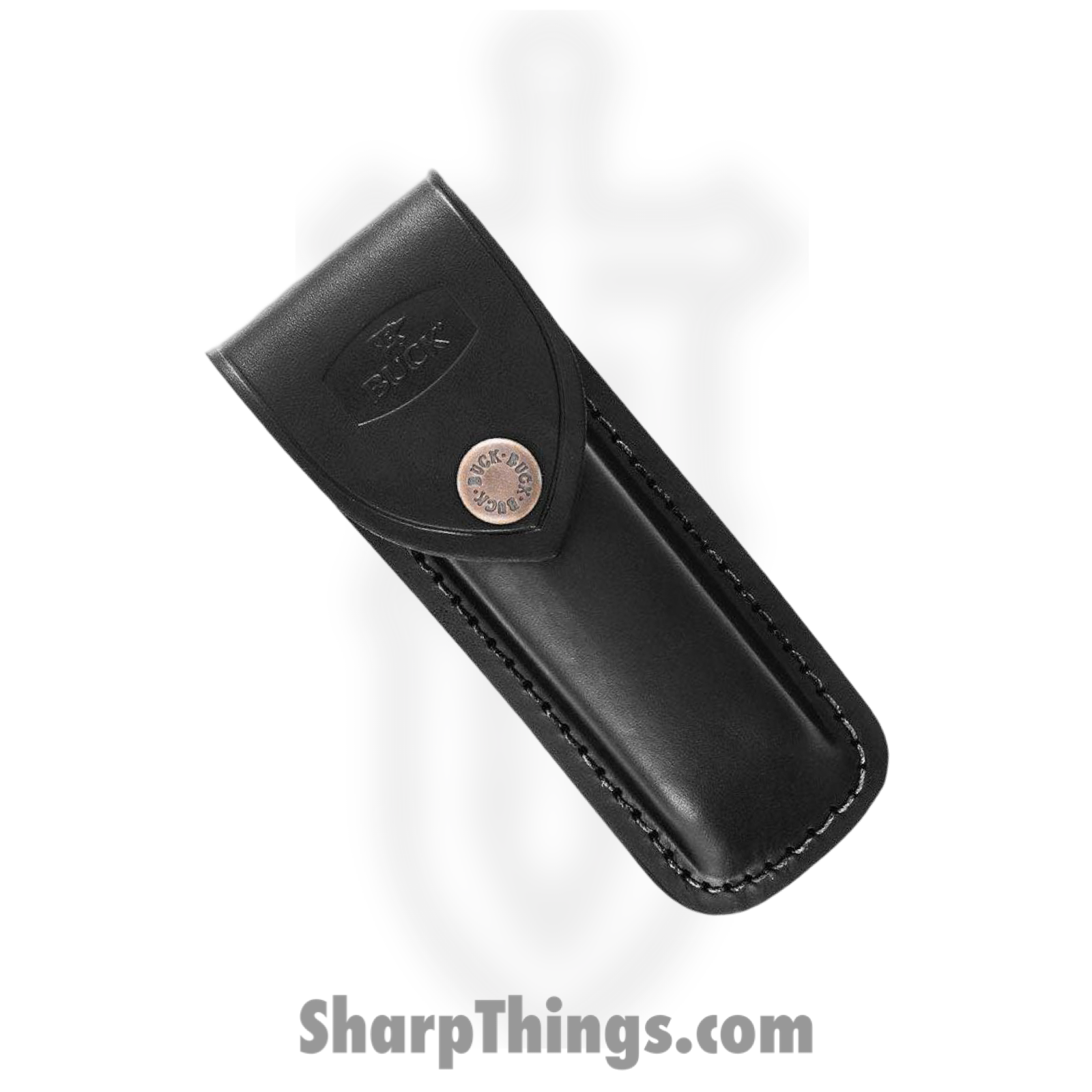 Buck - BU110BRS-B - Hunter - Folding Knife - 420 HC Satin Clip Point - Ebony - Brown Brass - Image 5