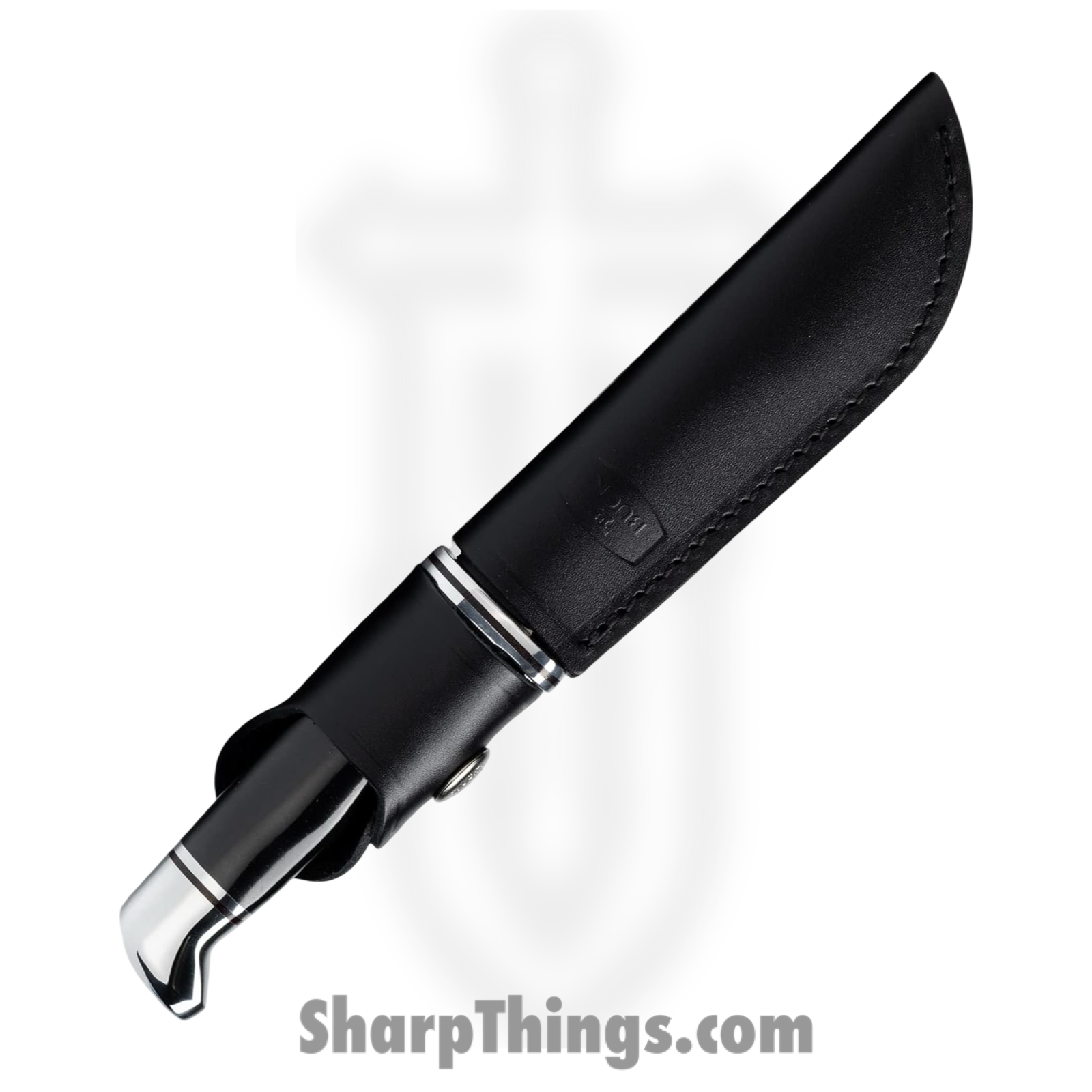 Buck - BU117BKS - Brahma - Fixed Blade Knife - 420 HC Satin Clip Point - Phenolic - Black - Image 3