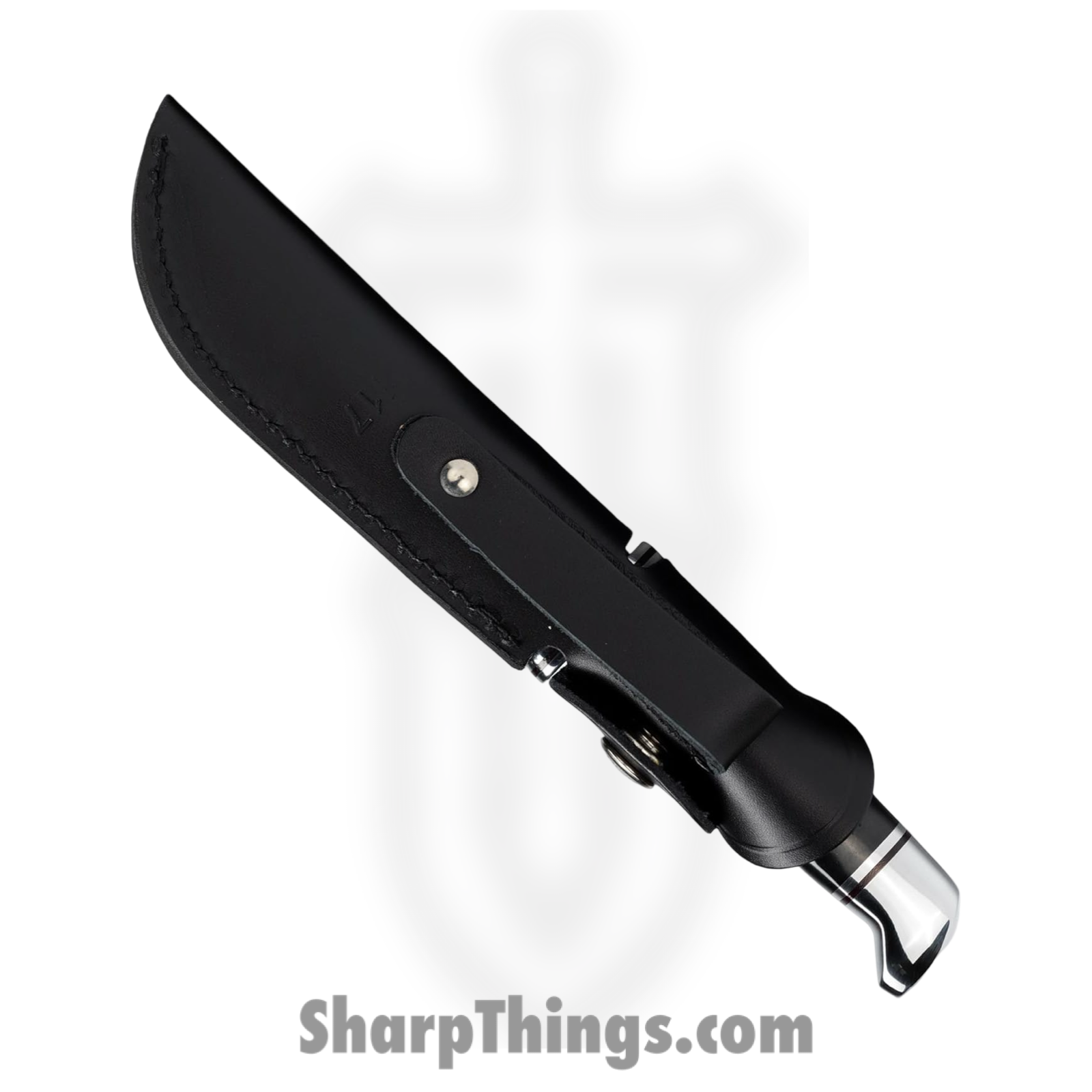 Buck - BU117BKS - Brahma - Fixed Blade Knife - 420 HC Satin Clip Point - Phenolic - Black - Image 4