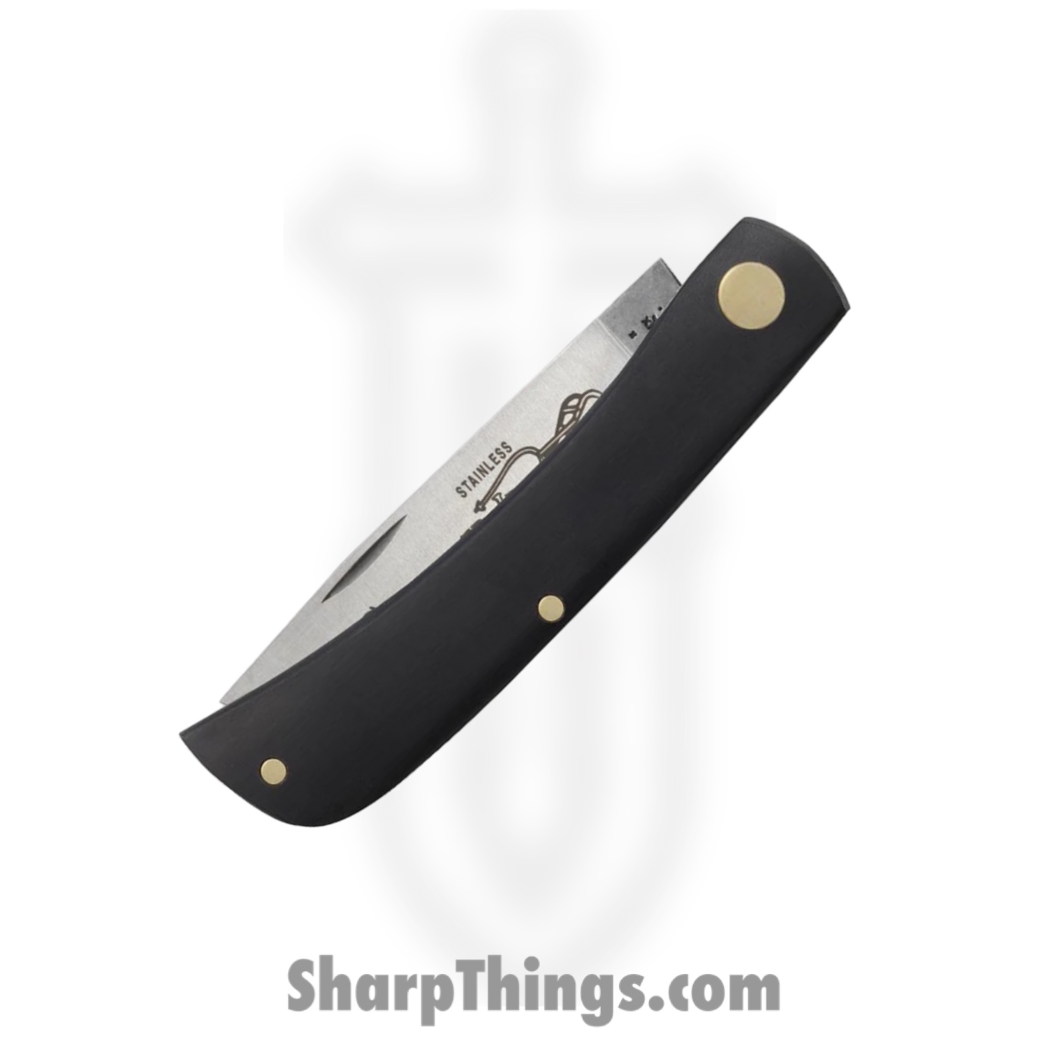 Case Cutlery - CA00095 - Sod Buster Jr - Folding Knife - Tru-Sharp Stainless As-Ground Skinner - Synthetic - Black - Image 3