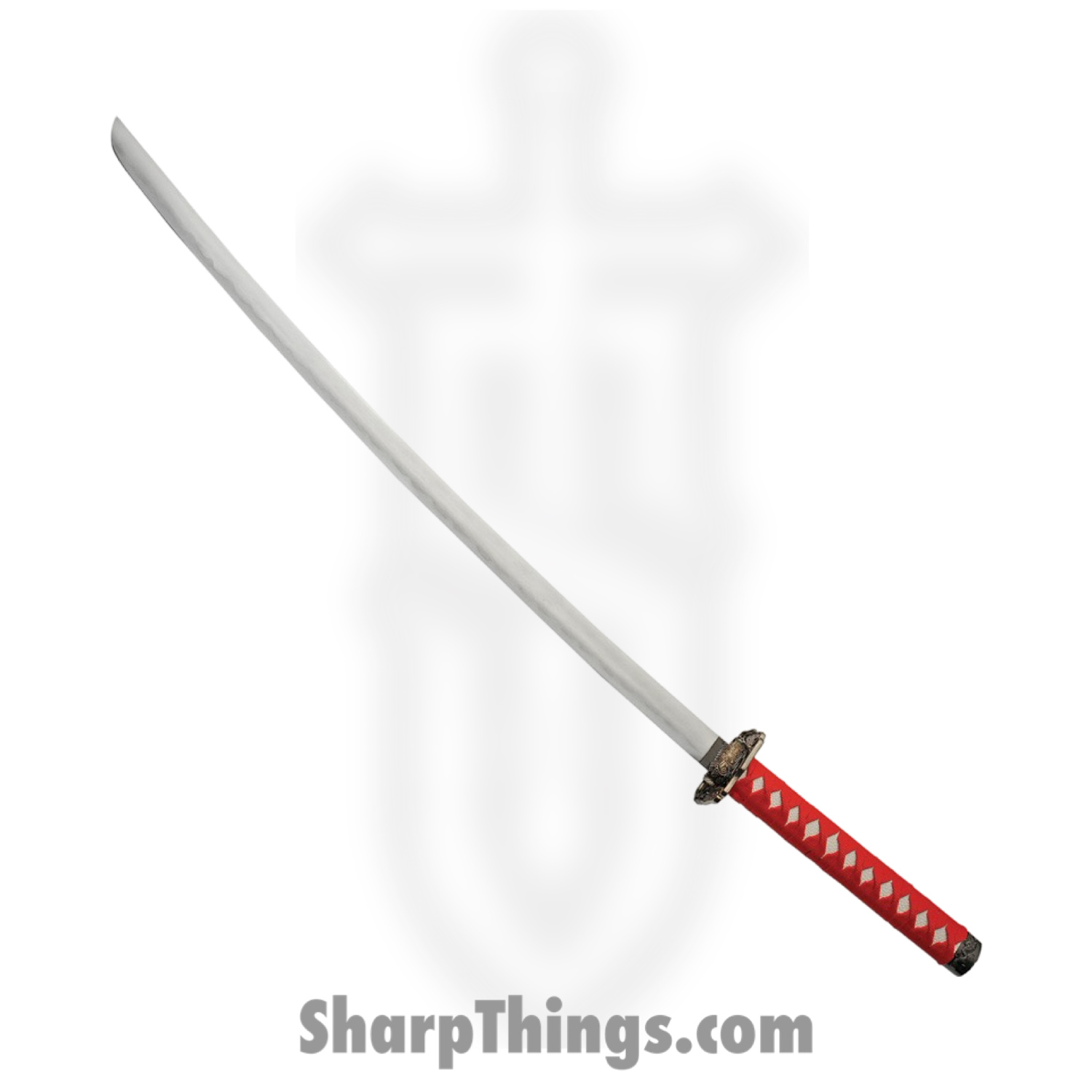 CMP - CN927030RD - Gold Dragon Samurai - Fixed Blade Knife - Carbon Steel Satin - Cord Wrapped - Red