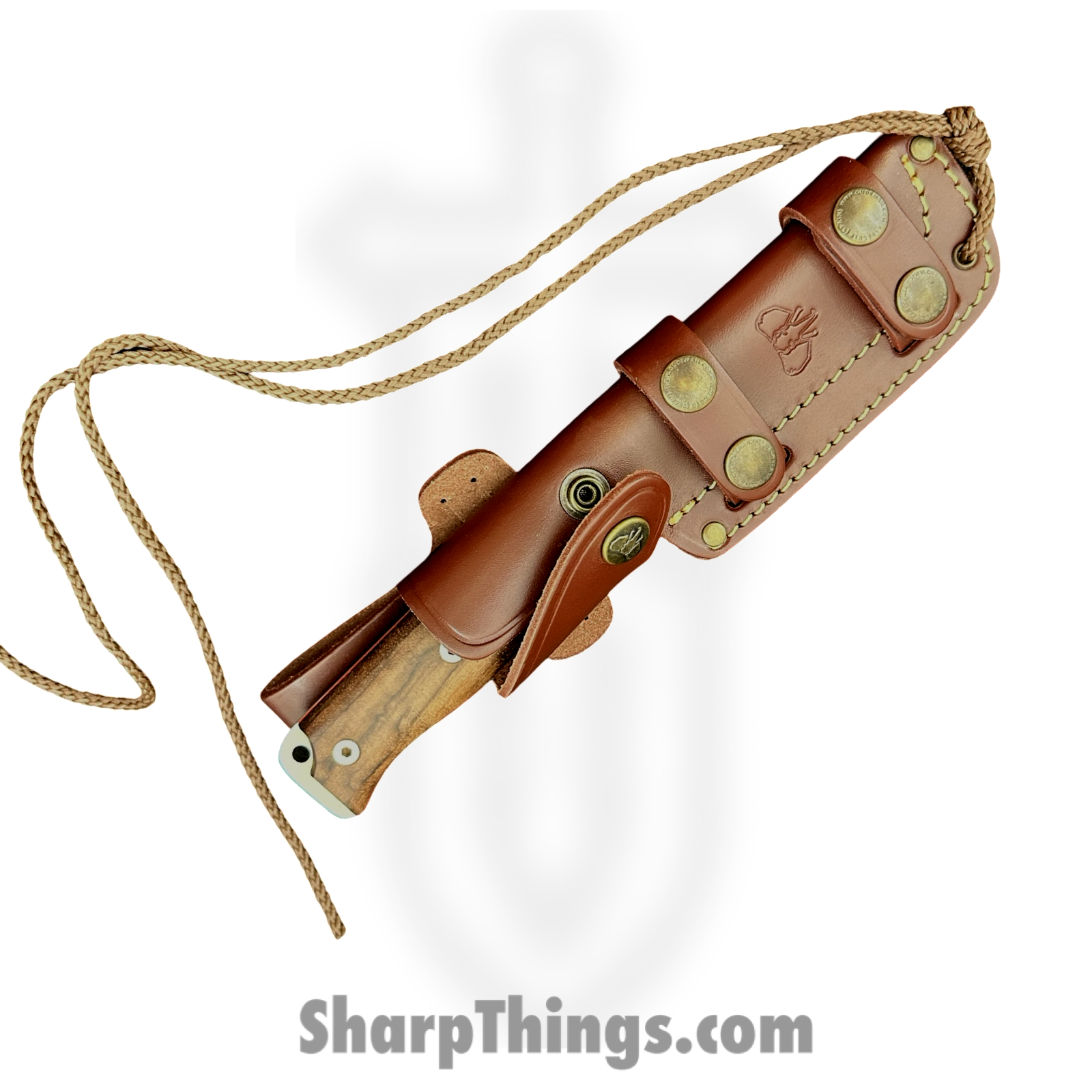 Cudeman - CUD120G - MT5 - Fixed Blade Knife - Bohler N695 Satin Drop Point - Wood - Brown - Image 3