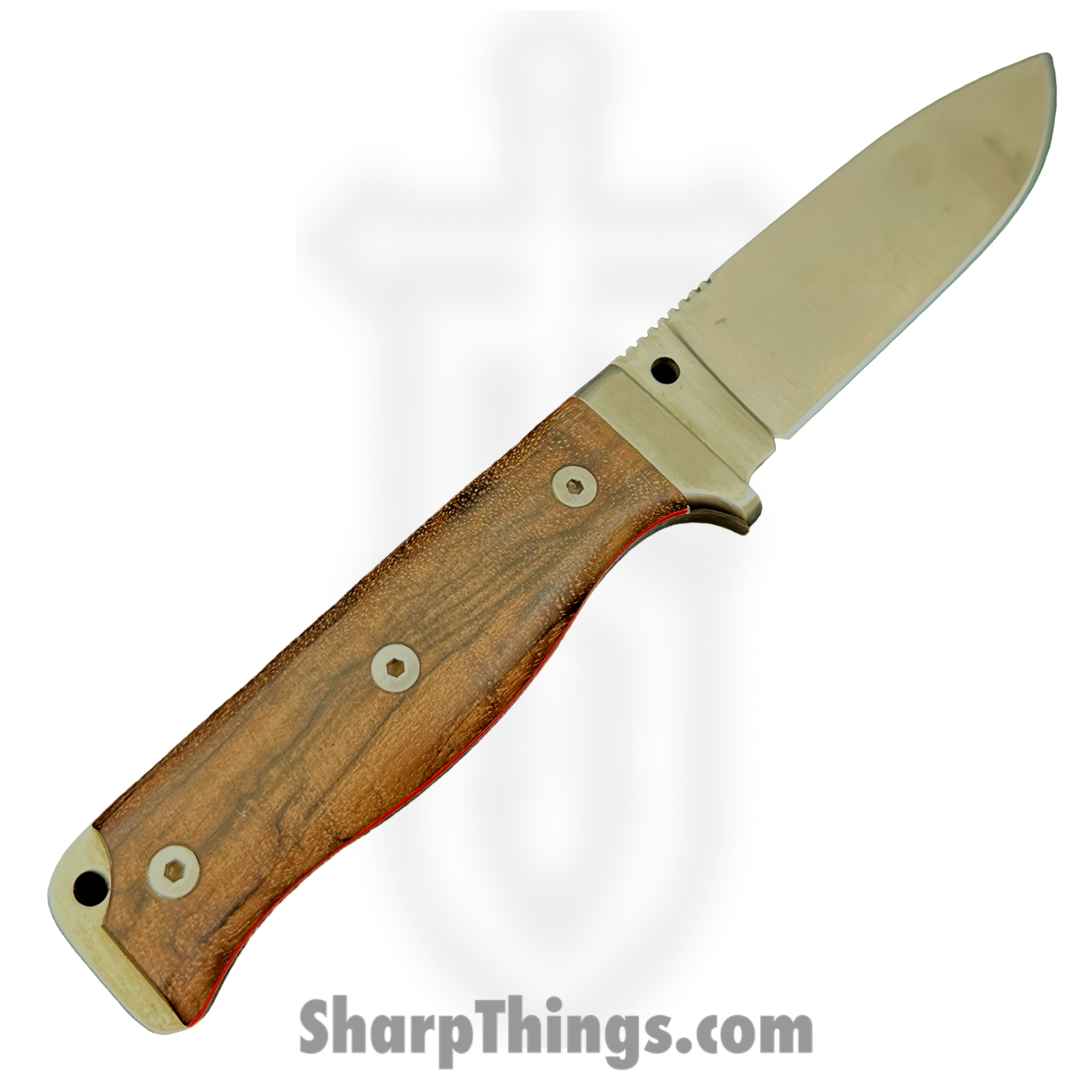 Cudeman - CUD120G - MT5 - Fixed Blade Knife - Bohler N695 Satin Drop Point - Wood - Brown
