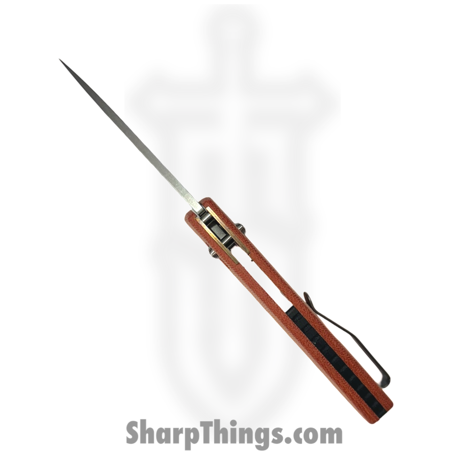 TRM - DLRBD3DMICAO - BullDog - Folding Knife - 20CV Stonewash Drop Point - Micarta - Autumn Orange - Image 5