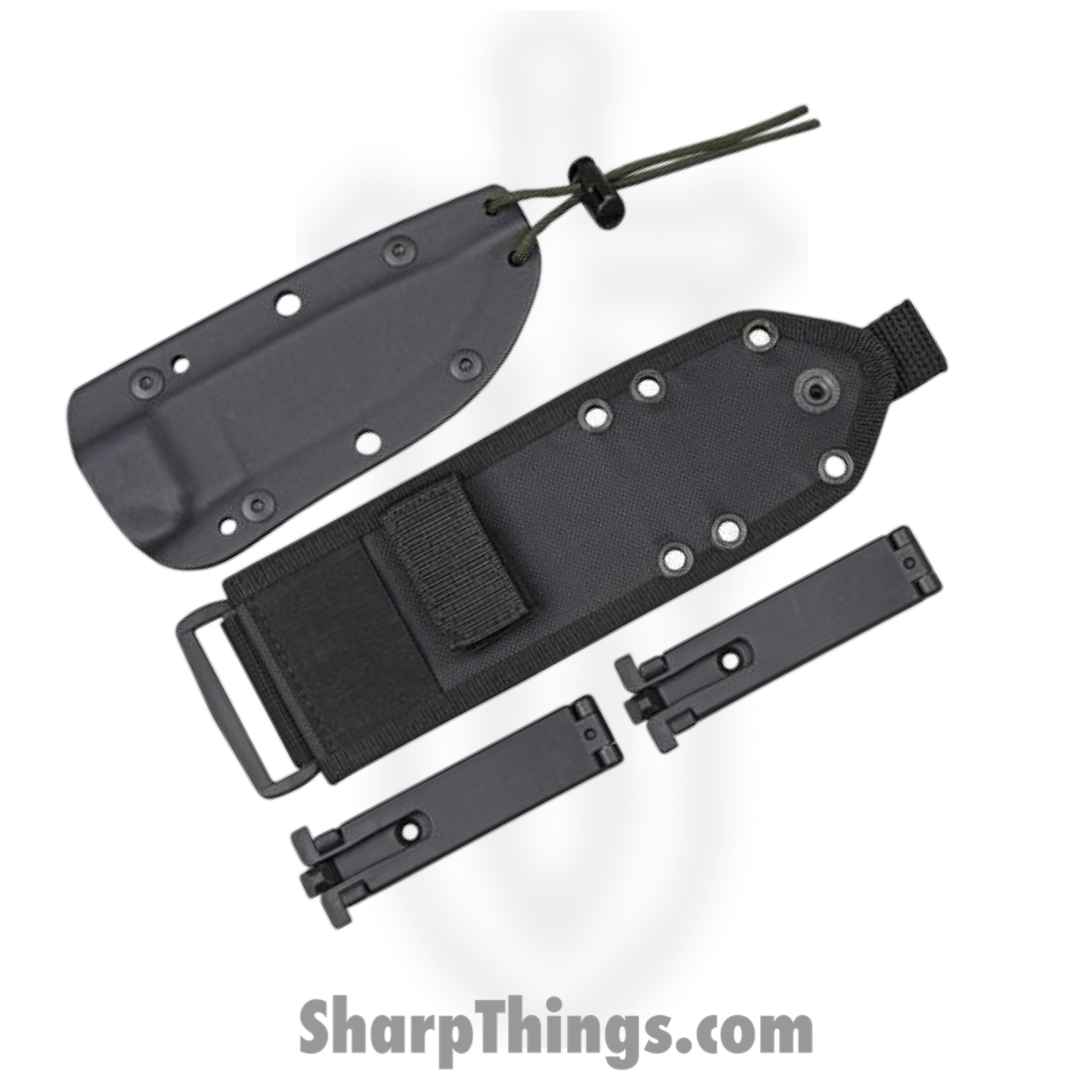 ESEE - ES4PMBDT - Model 4 - Fixed Blade Knife - 1095 HC Desert Tan Drop Point - Micarta - OD Green - Image 2