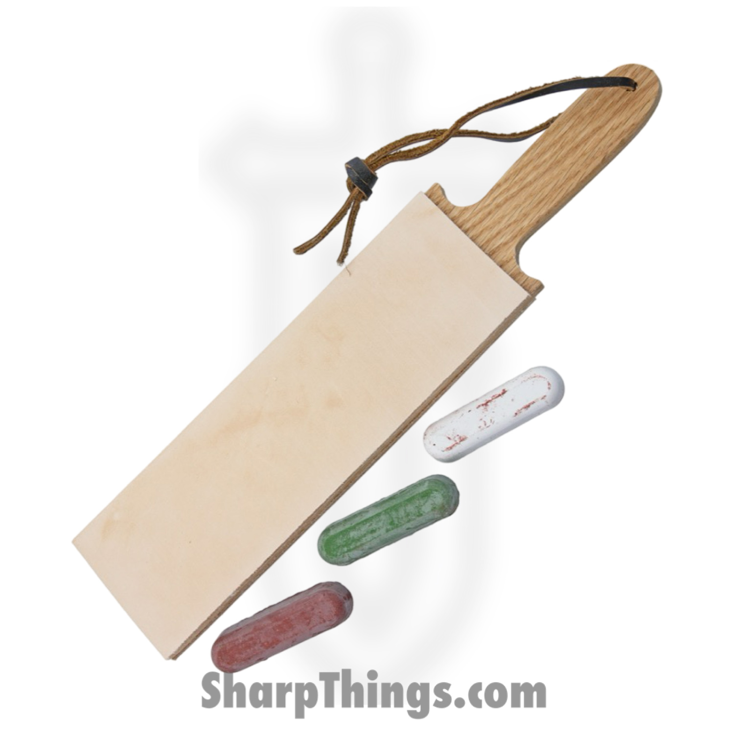 Garos Goods - GG25DSLSC - 2.5inch Paddle Strop with Compound - Red Oak Leather - Tan