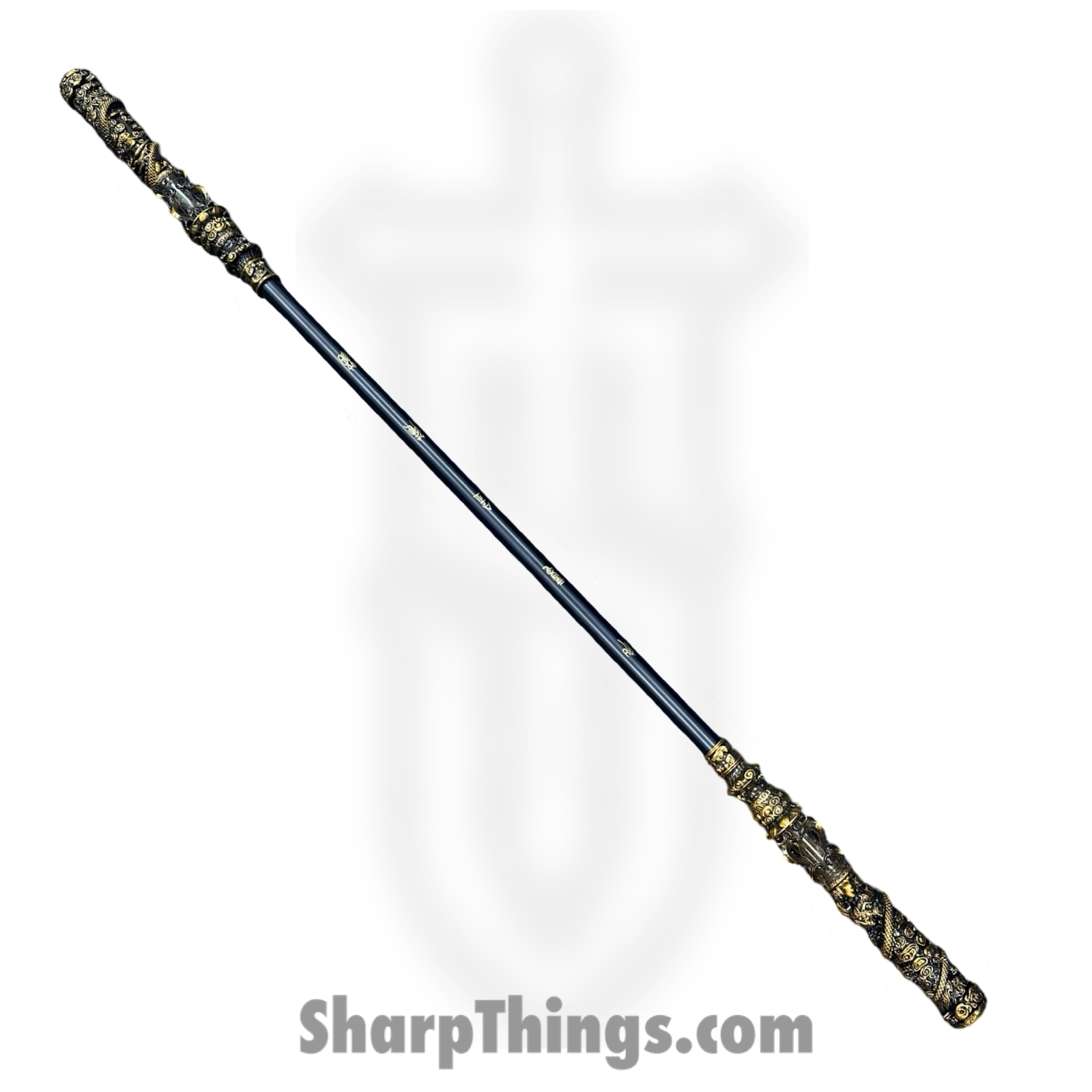 SBC - GOLDSTA0125 - Golden Staff - Alloy Steel Polished Staff - Stainless Steel - Black Gold