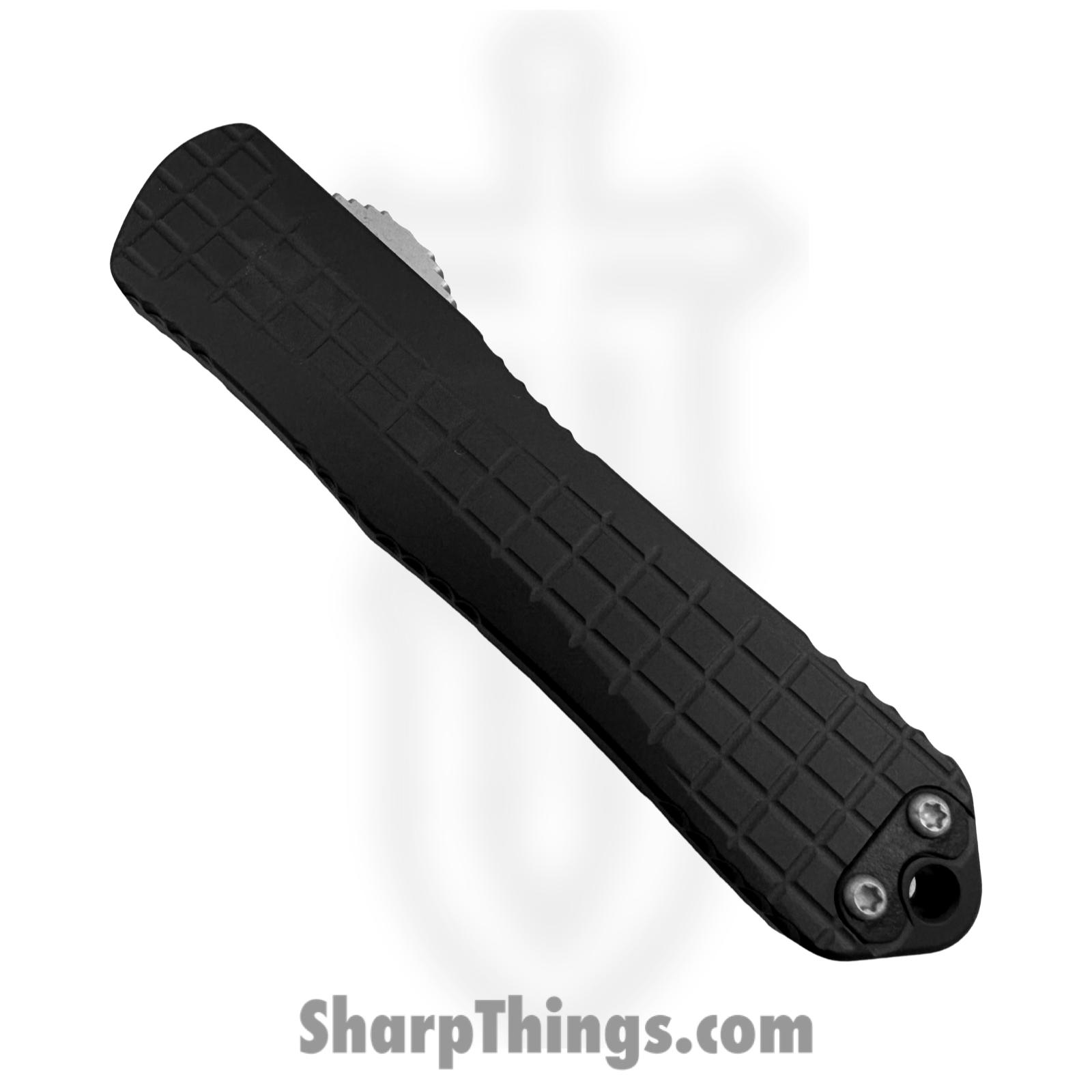 Heretic Knives - H028F-2A - Manticore E - OTF Auto - CPM MagnaCut Stonewash Dagger - Aluminum - Black - Image 3