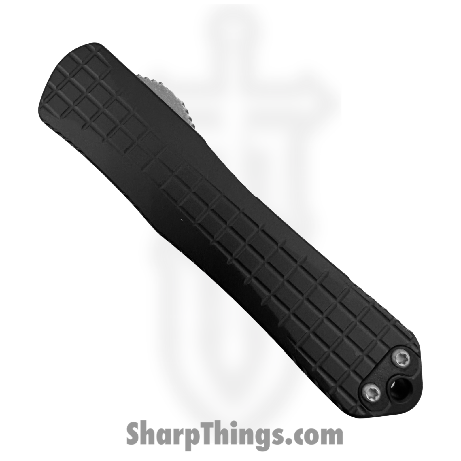 Heretic Knives - H028F-5A - Manticore E - OTF Auto - CPM MagnaCut Battleworn Dagger - Aluminum - Black - Image 3