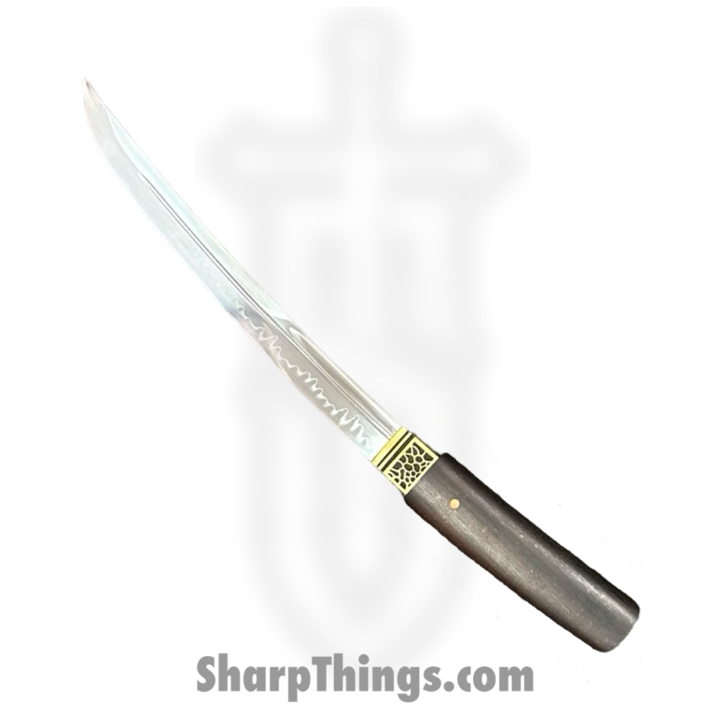 SBC - HANYING0125 - Han Ying Samurai - Fixed Blade Knife - T10 HC Polished Tanto - Chicken Wing Wood - Brown