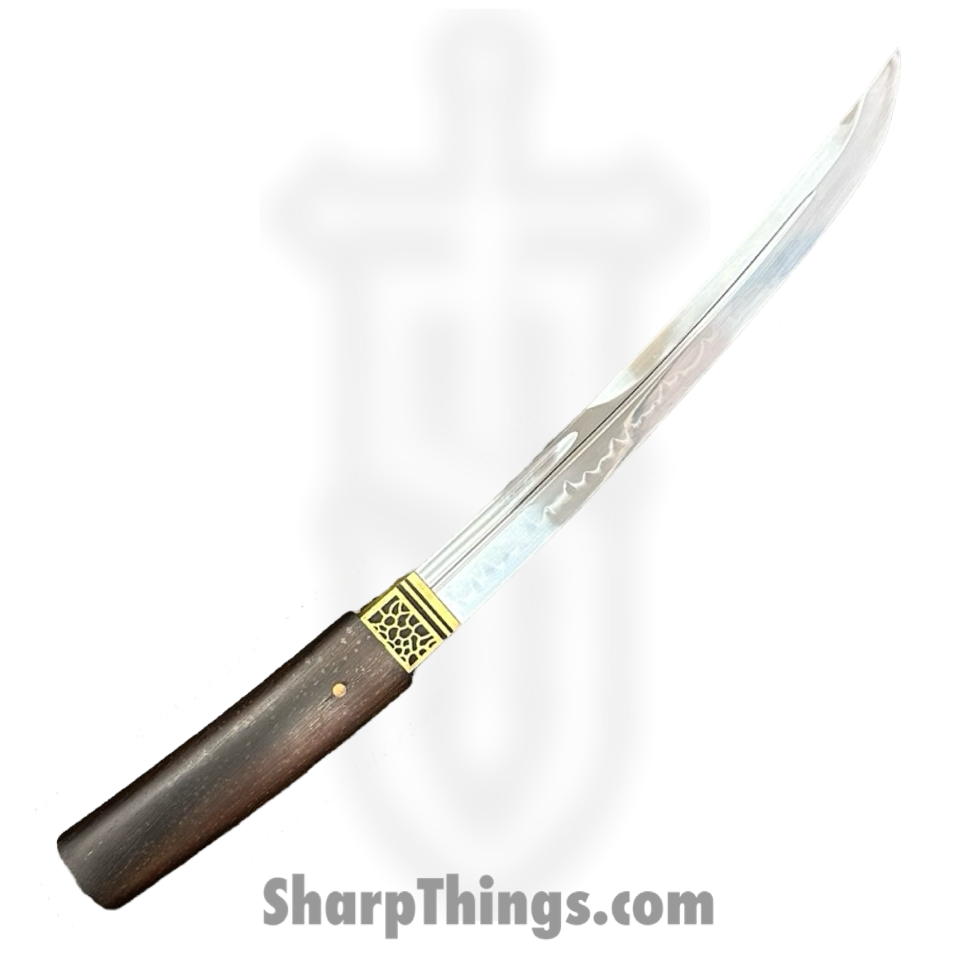 SBC - HANYING0125 - Han Ying Samurai - Fixed Blade Knife - T10 HC Polished Tanto - Chicken Wing Wood - Brown - Image 2