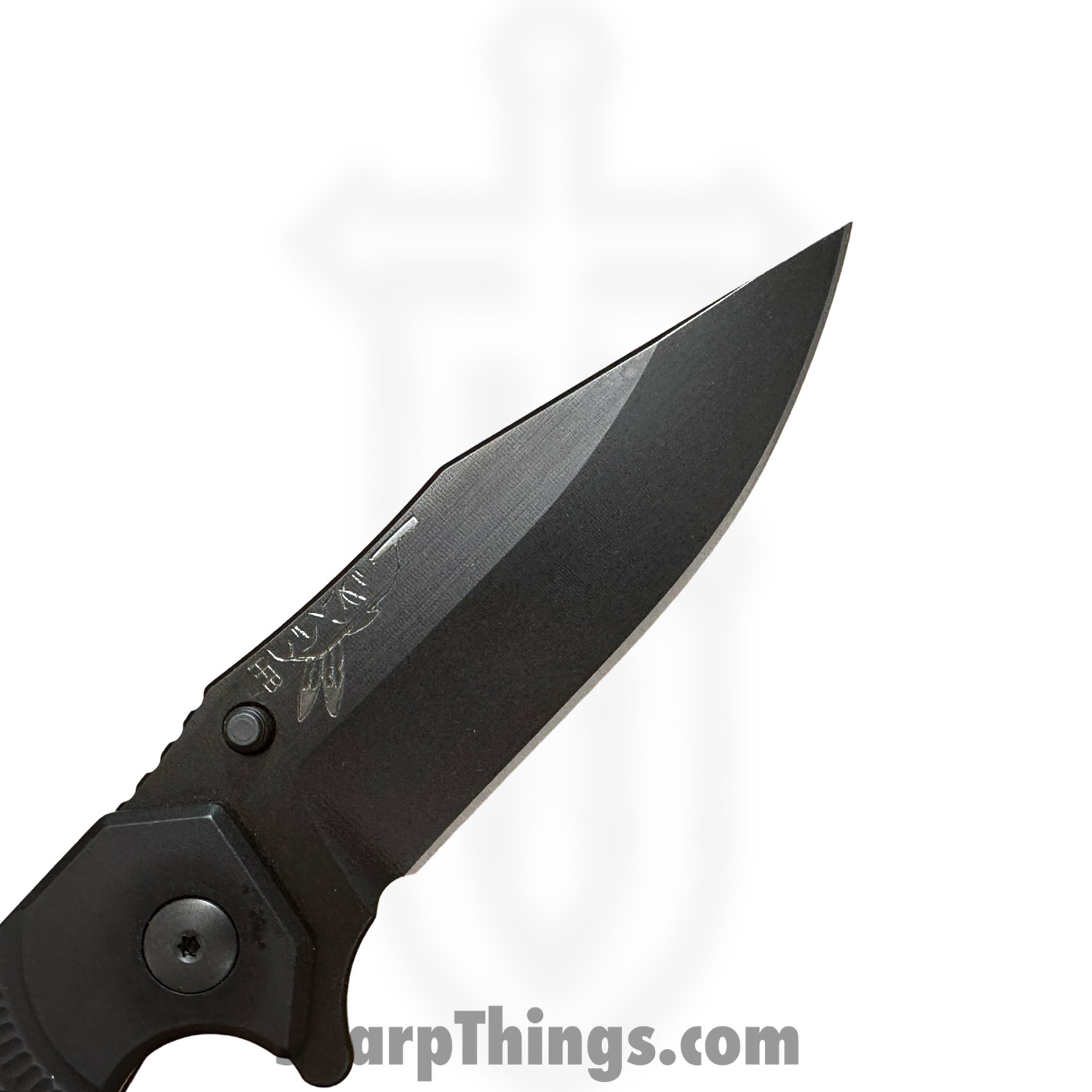 Half Face Blades - HFBCROFOLBK - Crow Folder - Folding Knife - CPM S45VN Coated Clip Point - 7075-T6 Aluminum - Black - Image 5