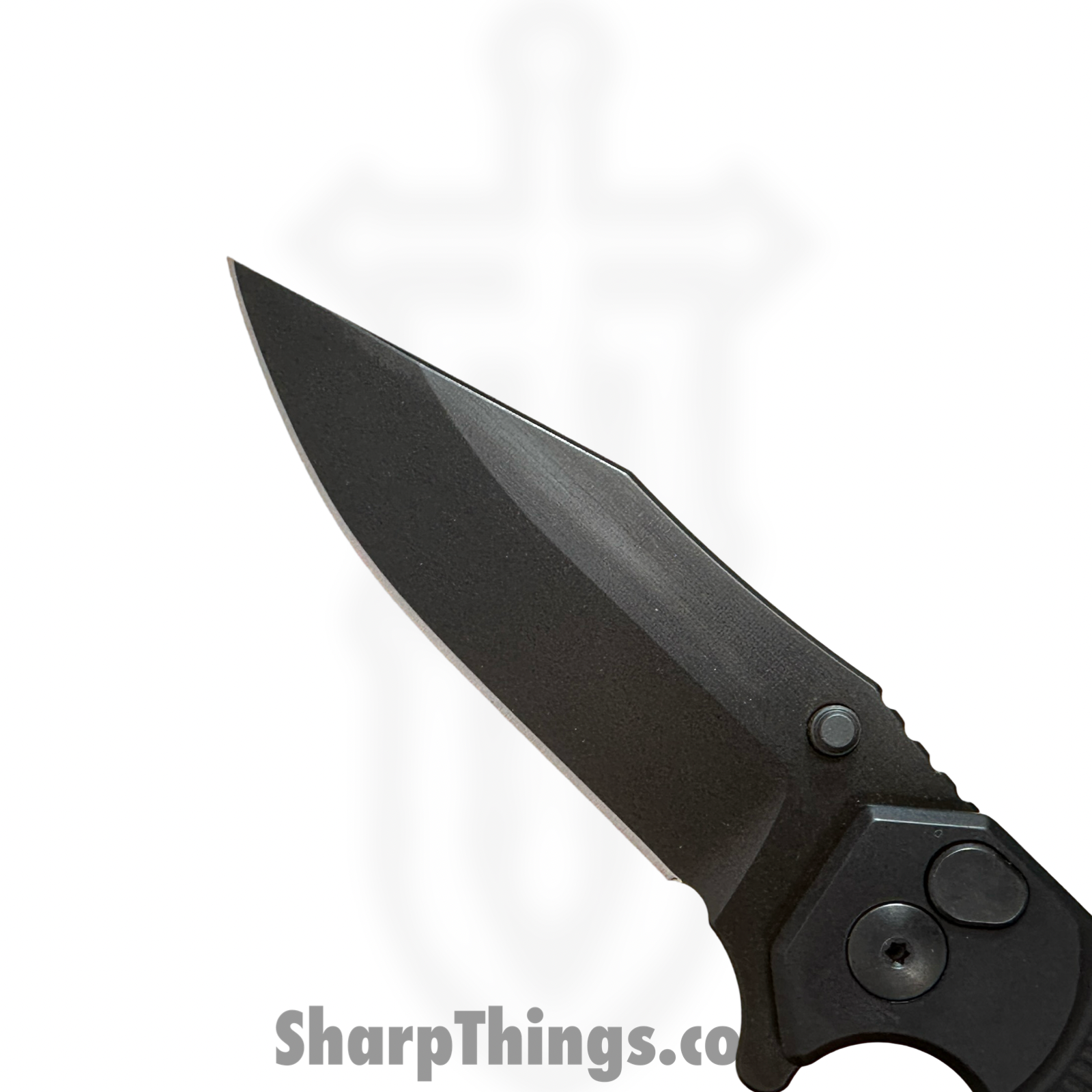 Half Face Blades - HFBCROFOLBK - Crow Folder - Folding Knife - CPM S45VN Coated Clip Point - 7075-T6 Aluminum - Black - Image 6