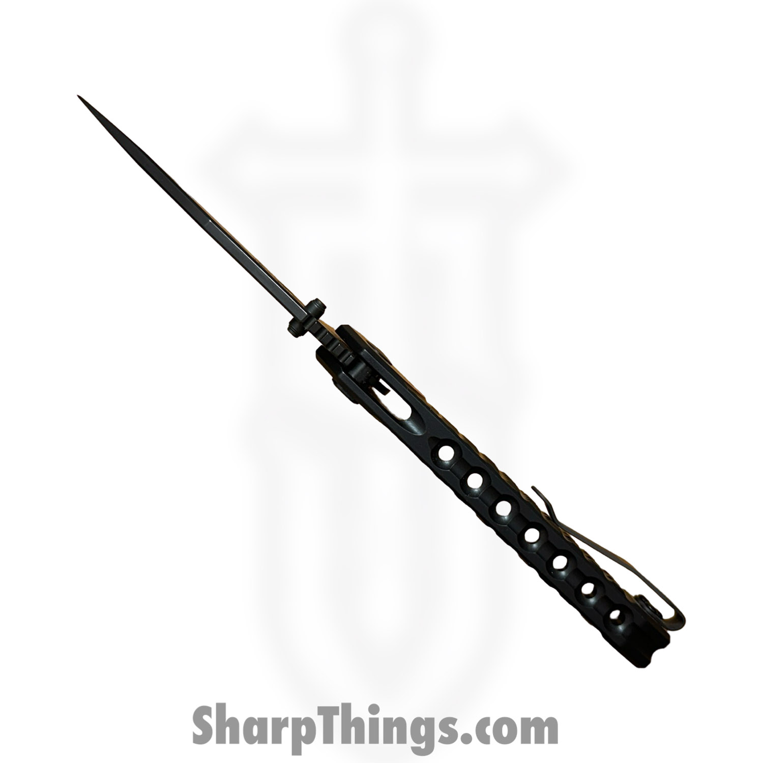 Half Face Blades - HFBCROFOLBK - Crow Folder - Folding Knife - CPM S45VN Coated Clip Point - 7075-T6 Aluminum - Black - Image 7