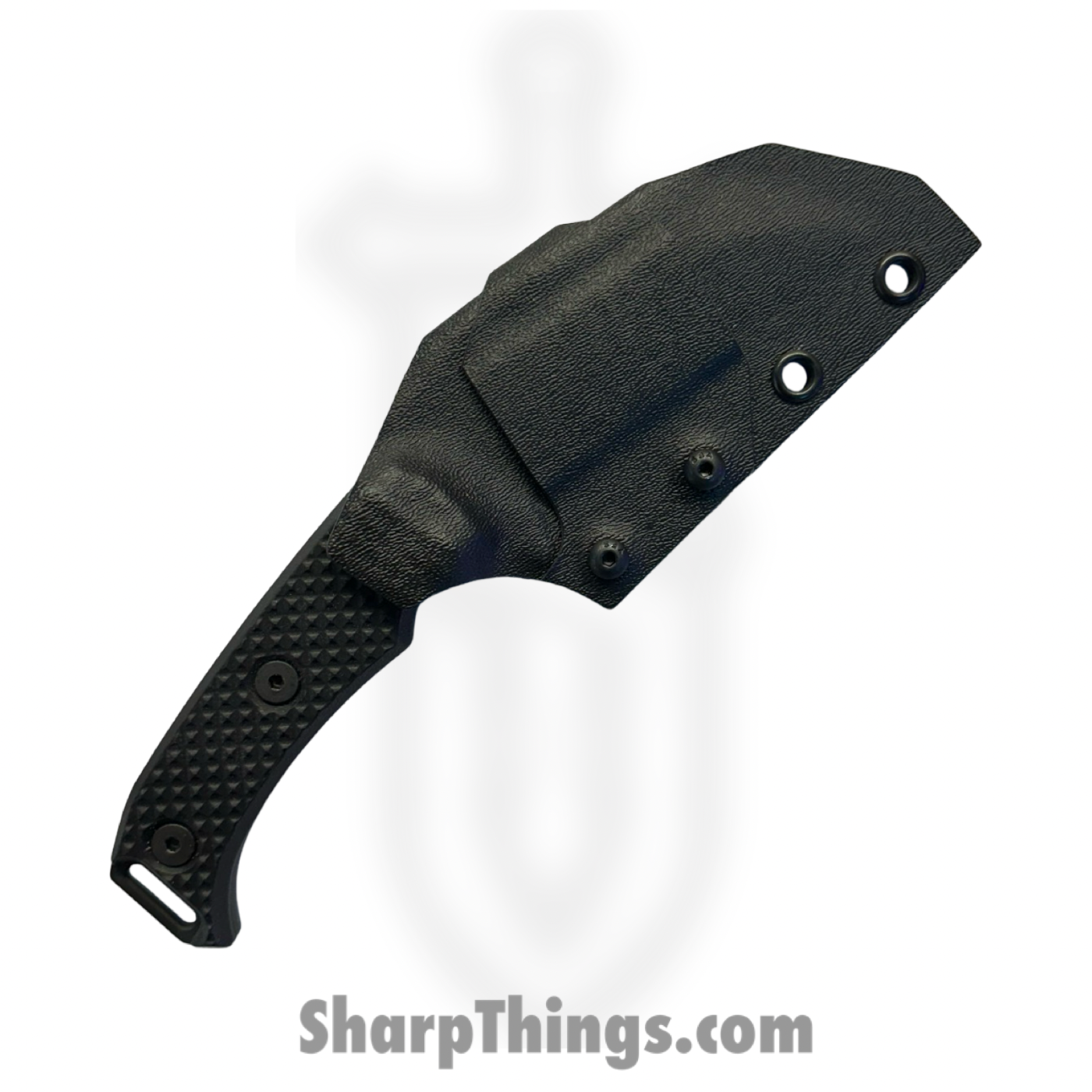 Half Face Blades - HFBVULBKG102 - Vulture - Fixed Blade Knife - S45VN Armor Black Cerakote - G10 - Black - Image 3