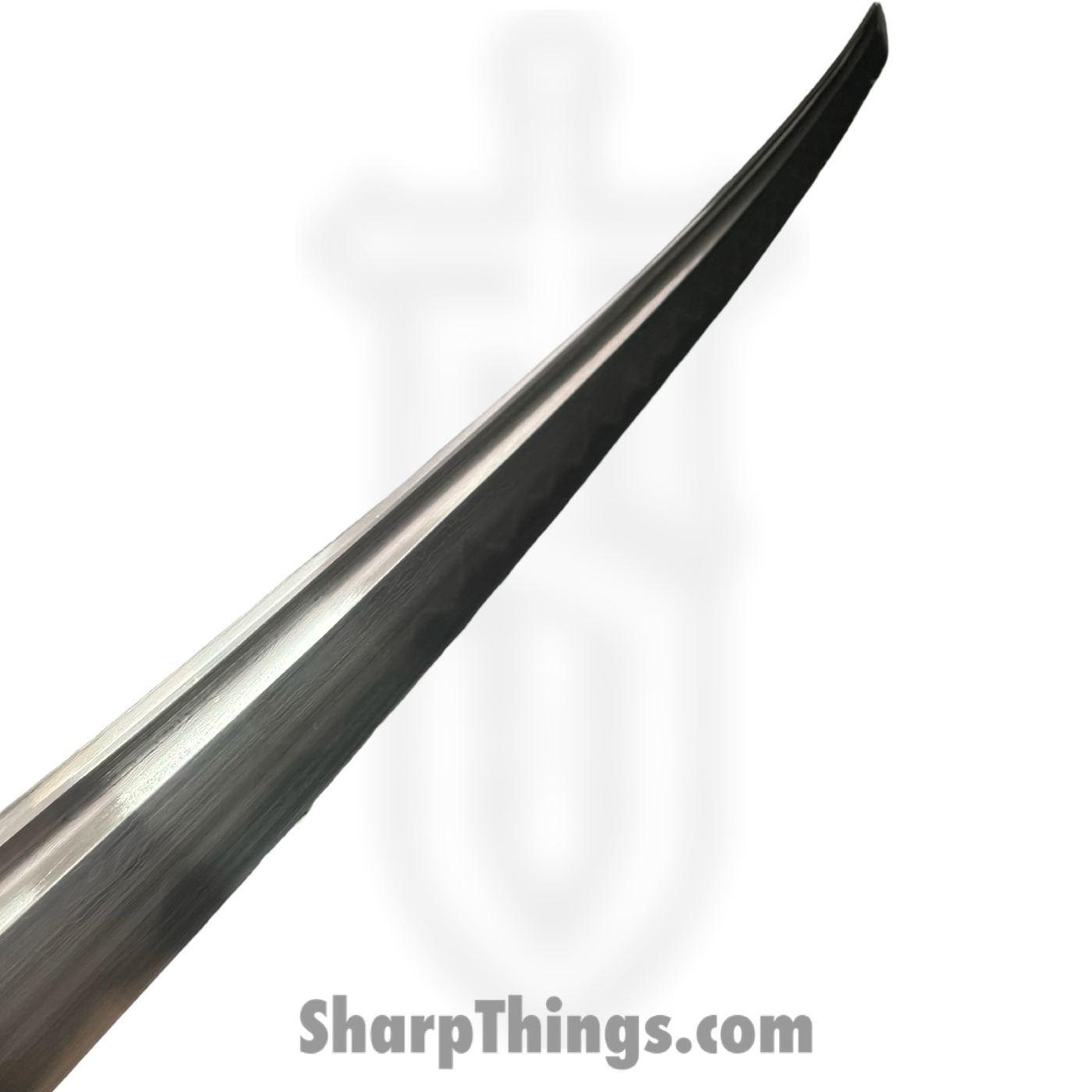 SBC - HIDEY0125 - Hideyoshi - Fixed Blade Knife - Damascus Polished Tachi - Rosewood Leather Wrapped - Black - Image 3