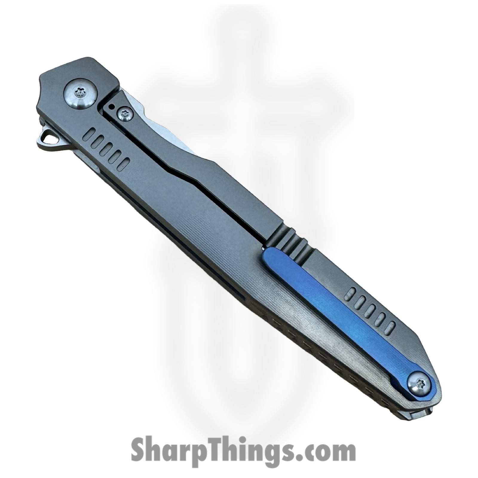 GiantMouse - GMF1-F-PVD - GMF1 - Fixed Blade Knife - n690 PVD Sheepsfoot - Skeletonized - Black - Image 3