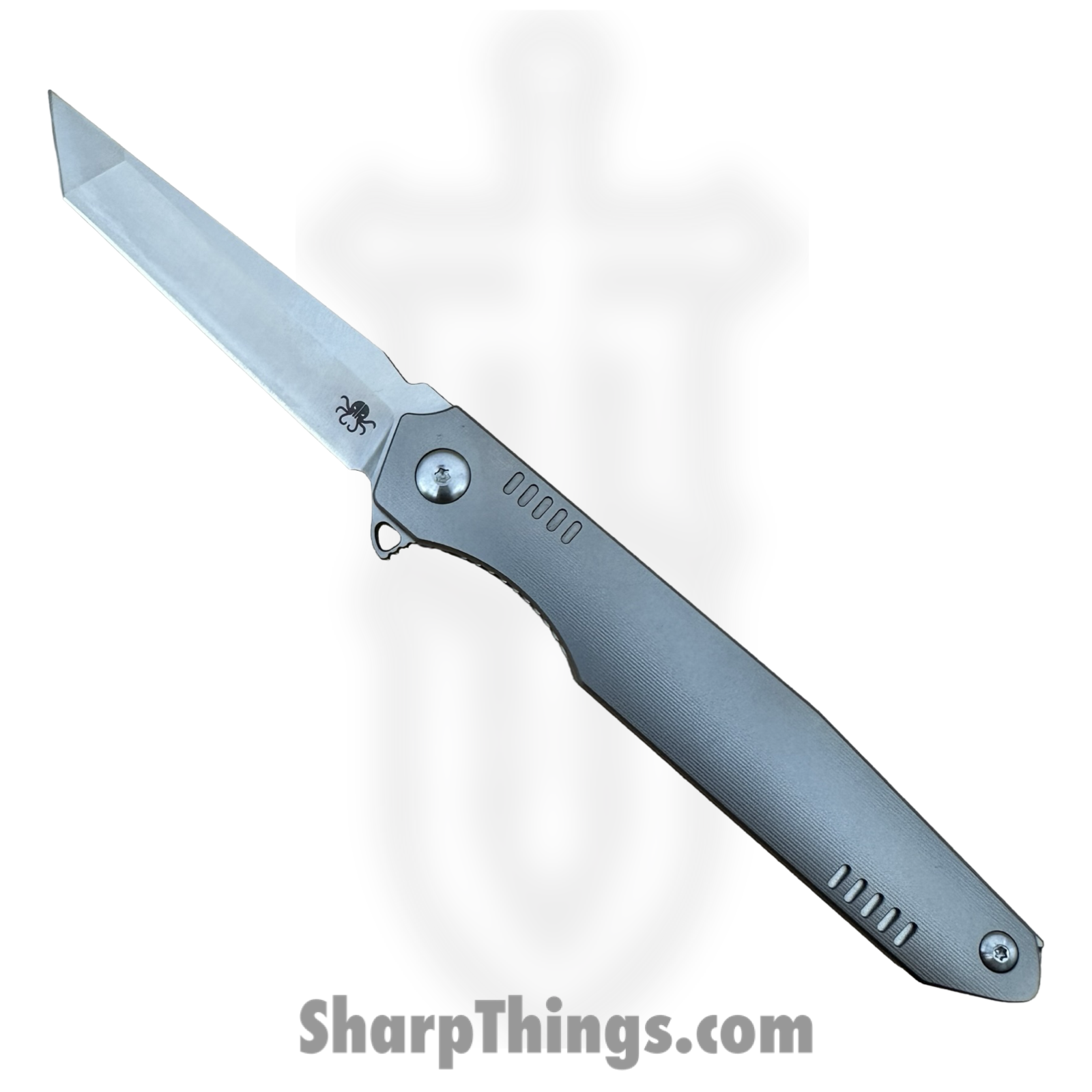 GiantMouse - GMF1-F-PVD - GMF1 - Fixed Blade Knife - n690 PVD Sheepsfoot - Skeletonized - Black - Image 4