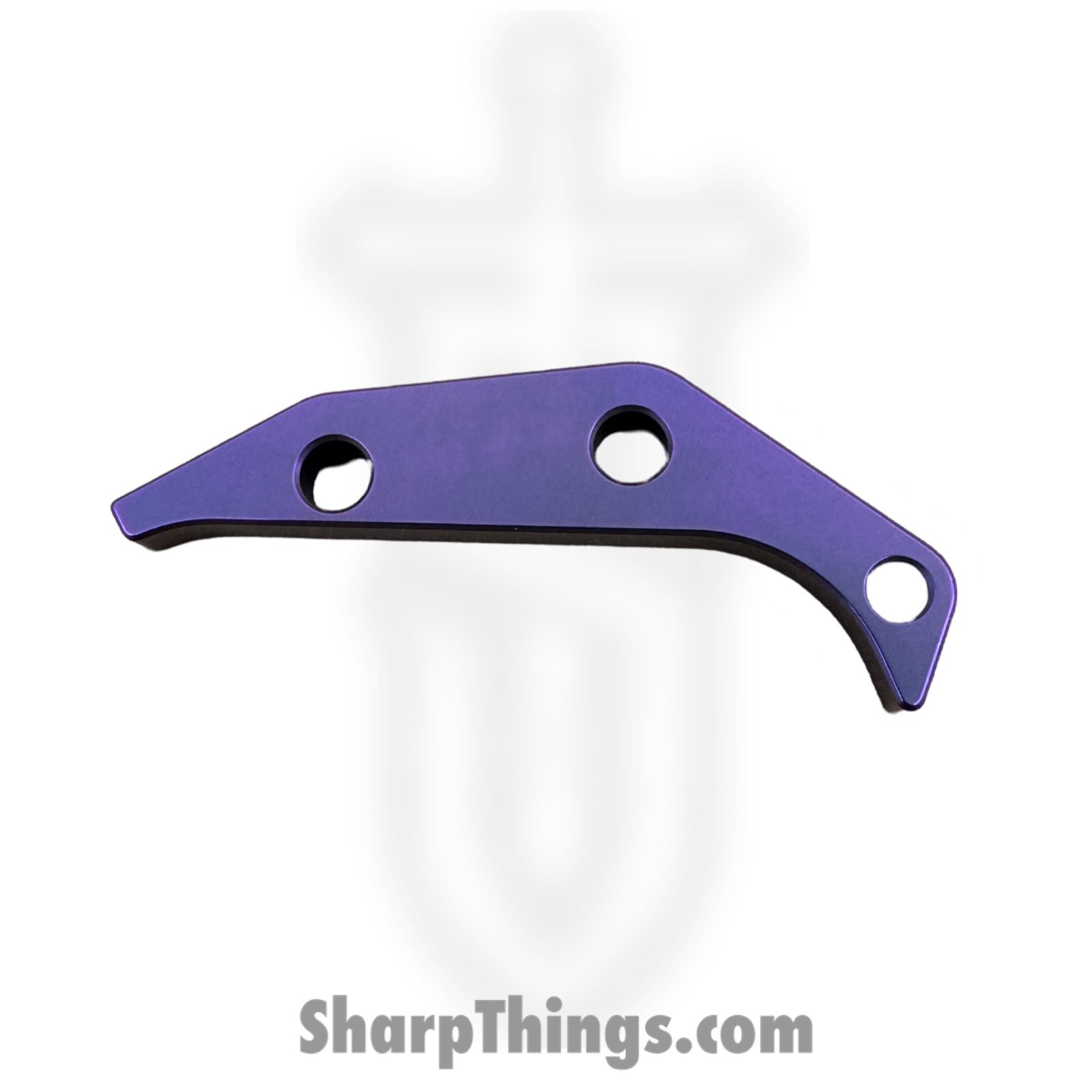 Aurora Knife and Tool - AK-TRUF-AC-SAPU - Truffels Accent Set - Backspacer Pivot Collar Pocket Clip and Clip Filler - Titanium - Satin Purple - Image 2