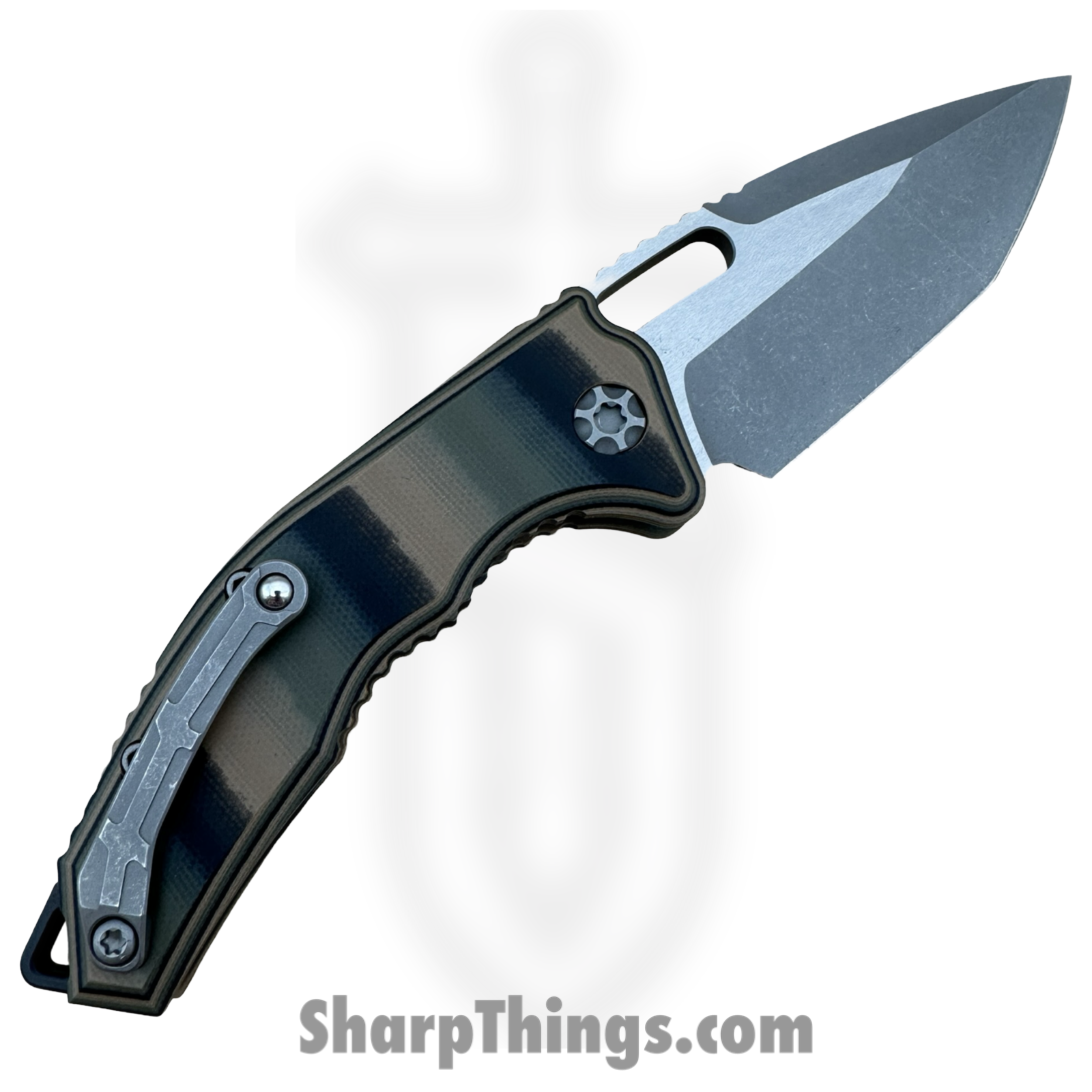 Heretic Knives - H011-5A-G10CAMO - Medusa - Automatic Knife - CPM MagnaCut Stonewash Tanto - G10 - Camo - Image 5