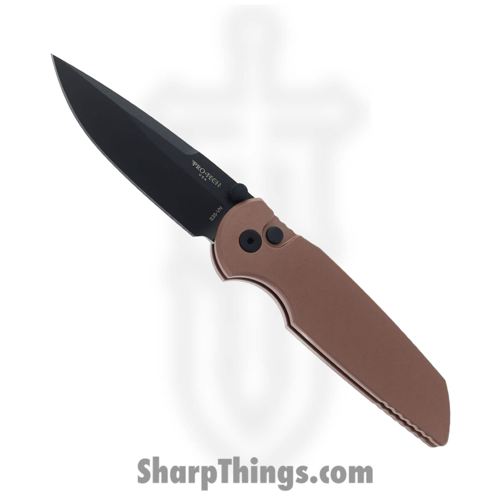 ProTech - INT103-FDE - TR-3 Integrity - Folding Knife - S35VN Coated Drop Point - FDE - Tan