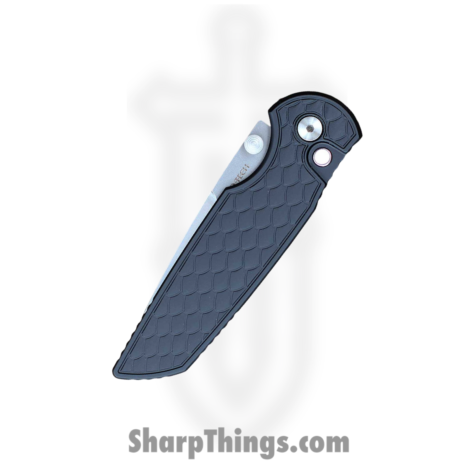 ProTech - INT105-Reptile - TR-3 Integrity Folding Knife - CPM S35VN Stonewash Drop Point - Aluminum - Black - Image 3