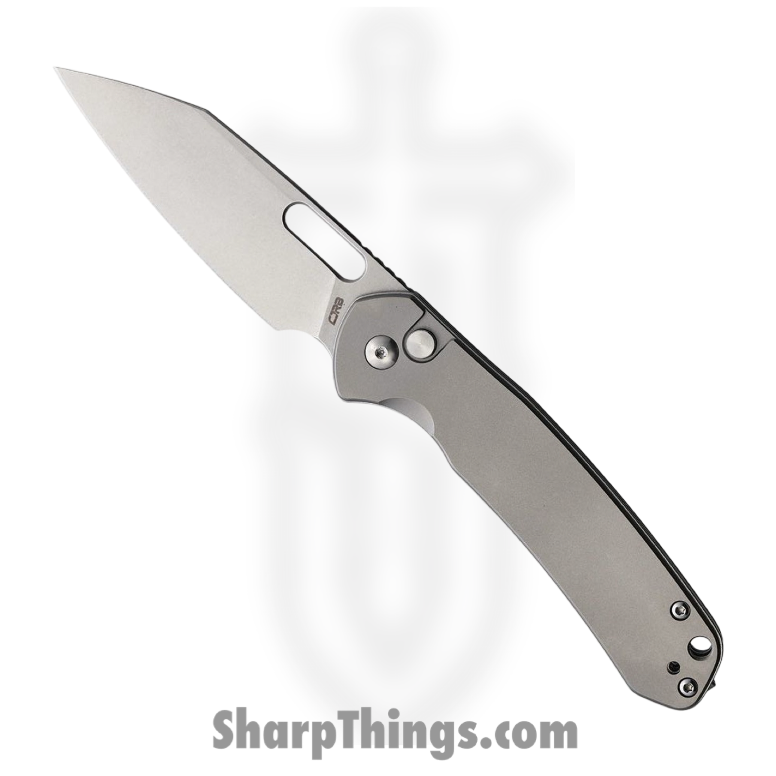 CJRB - J1925ATI - Pyrite - Folding Knife - AR-RPM9 Stonewash Reverse Tanto - Titanium - Gray