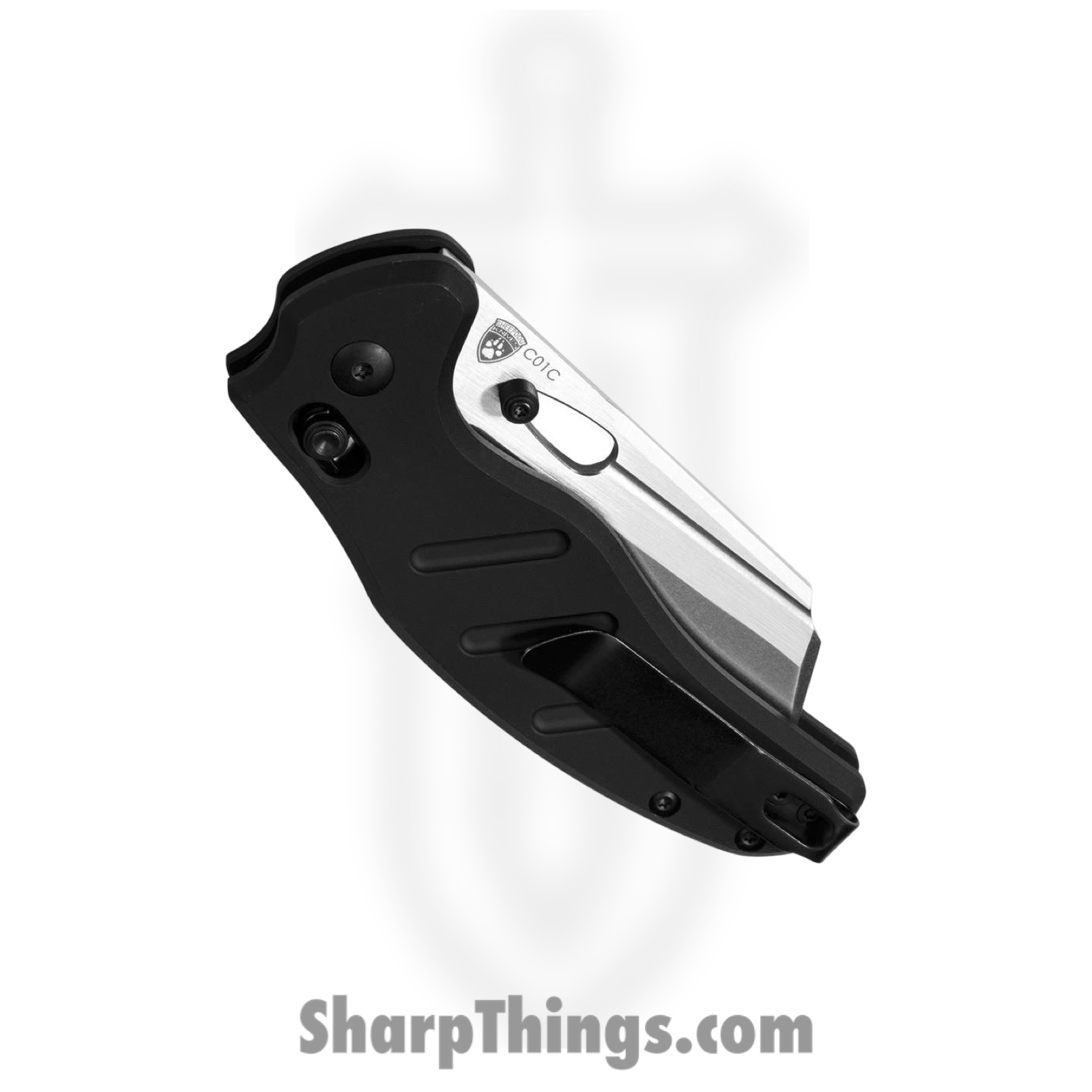 Kizer Cutlery - KIV4488AC2 - Sheepdog - Folding Knife - 154CM Satin Sheepsfoot - Aluminum - Black - Image 3