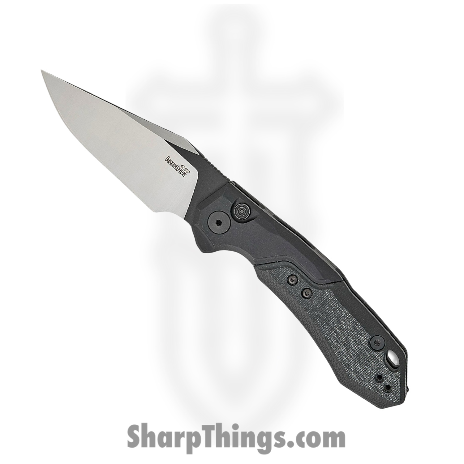 Kershaw - KS7851BLK - Launch 19 - Automatic Knife - CPM 154 Two Tone Clip Point - 6061-T6 Aluminum with G10 - Black