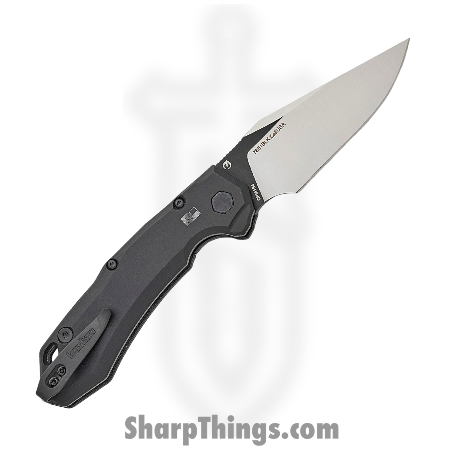 Kershaw - KS7851BLK - Launch 19 - Automatic Knife - CPM 154 Two Tone Clip Point - 6061-T6 Aluminum with G10 - Black - Image 2