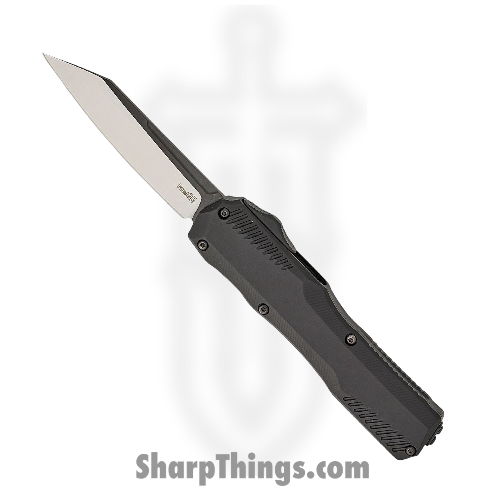 Kershaw - KS9000R - Livewire - OTF Auto - CPM MagnaCut Coated Reverse Tanto - 6061-T6 Aluminum - Black