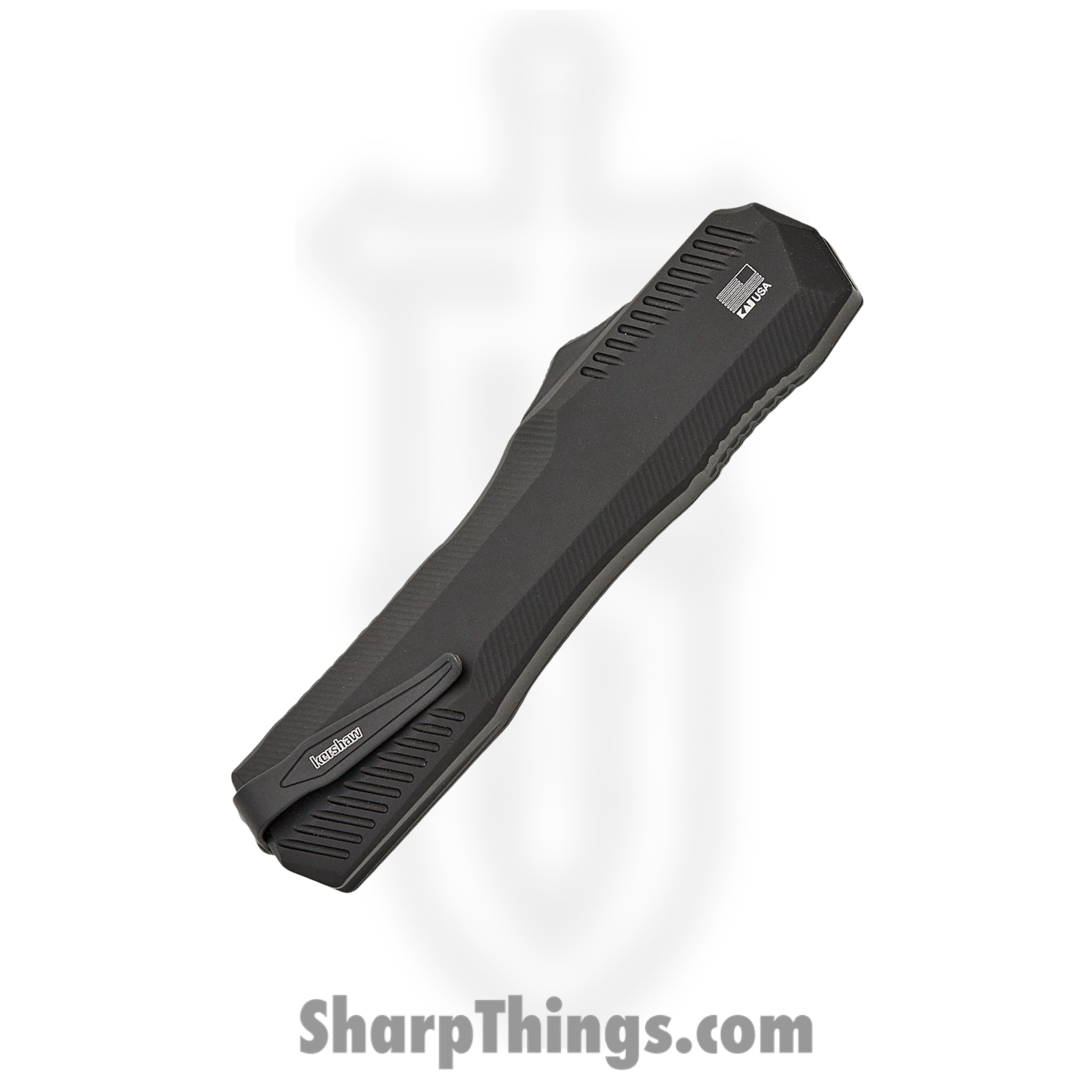 Kershaw - KS9000R - Livewire - OTF Auto - CPM MagnaCut Coated Reverse Tanto - 6061-T6 Aluminum - Black - Image 4