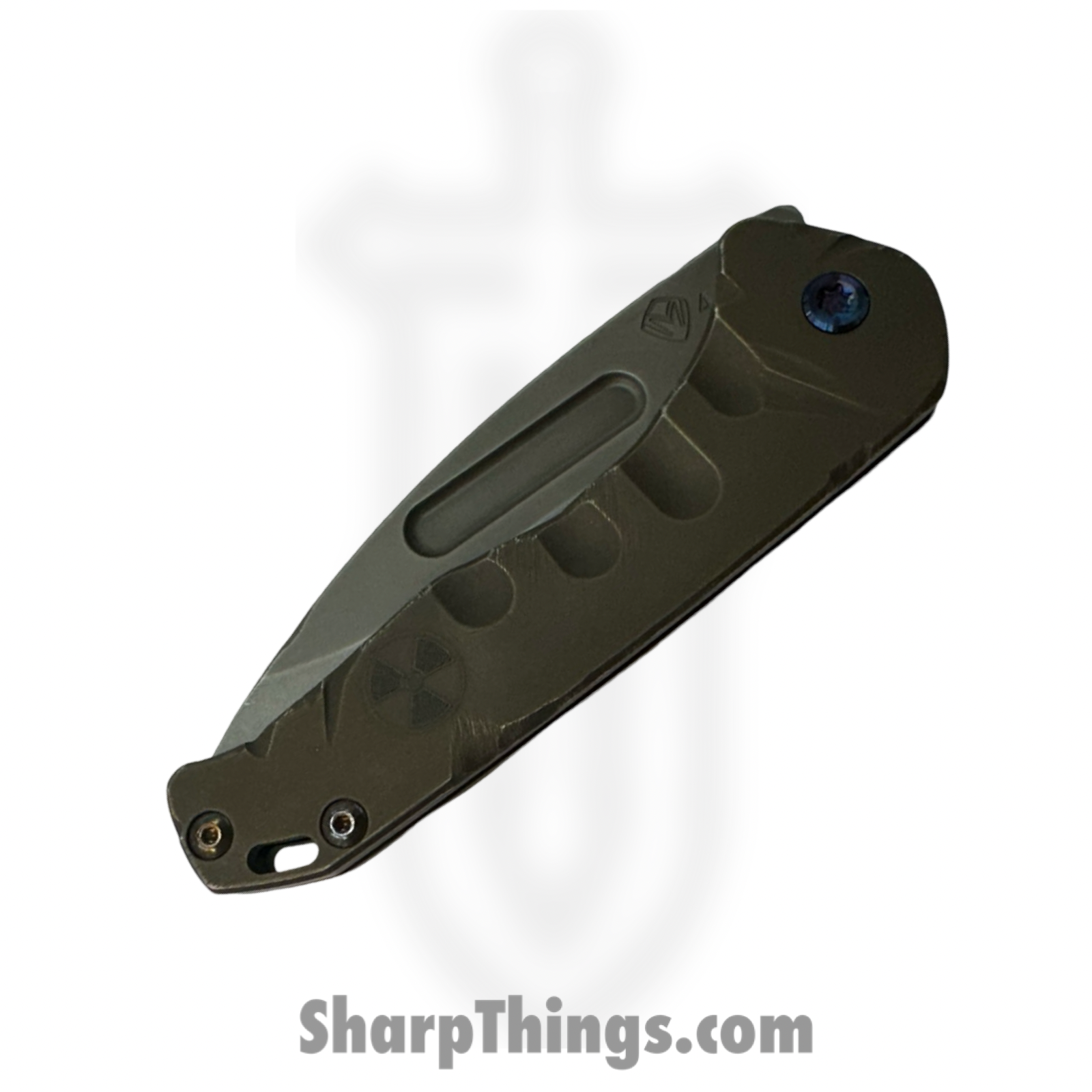 Medford Knife and Tool - MK2084TD-01TM-TFCP-Q4 - Prae Slim "Fallout" - Folding Knife - S45VN Natural Drop Point - Titanium - Gray - Image 5