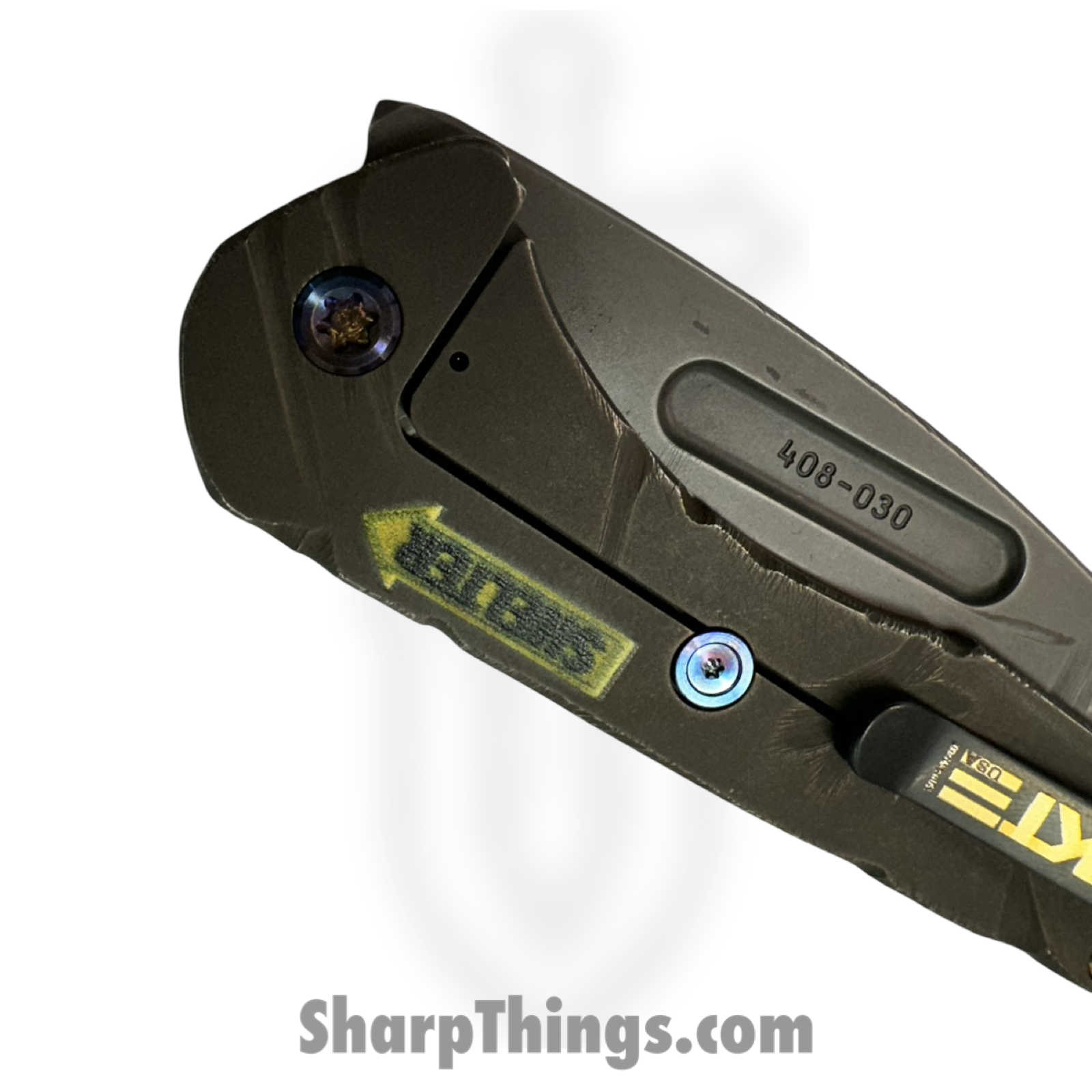Medford Knife and Tool - MK2084TD-01TM-TFCP-Q4 - Prae Slim "Fallout" - Folding Knife - S45VN Natural Drop Point - Titanium - Gray - Image 8