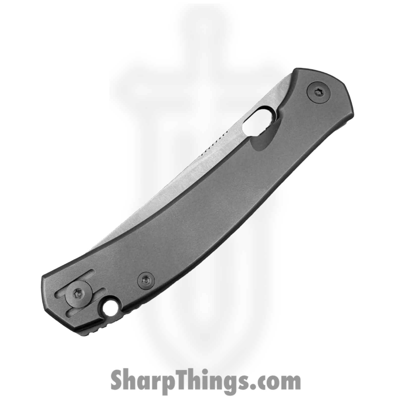 GiantMouse - BLEECKER-TI - Ace Bleecker - Folding Knife - CPM MagnaCut Satin Trailing Point - Titanium - Natural - Image 3