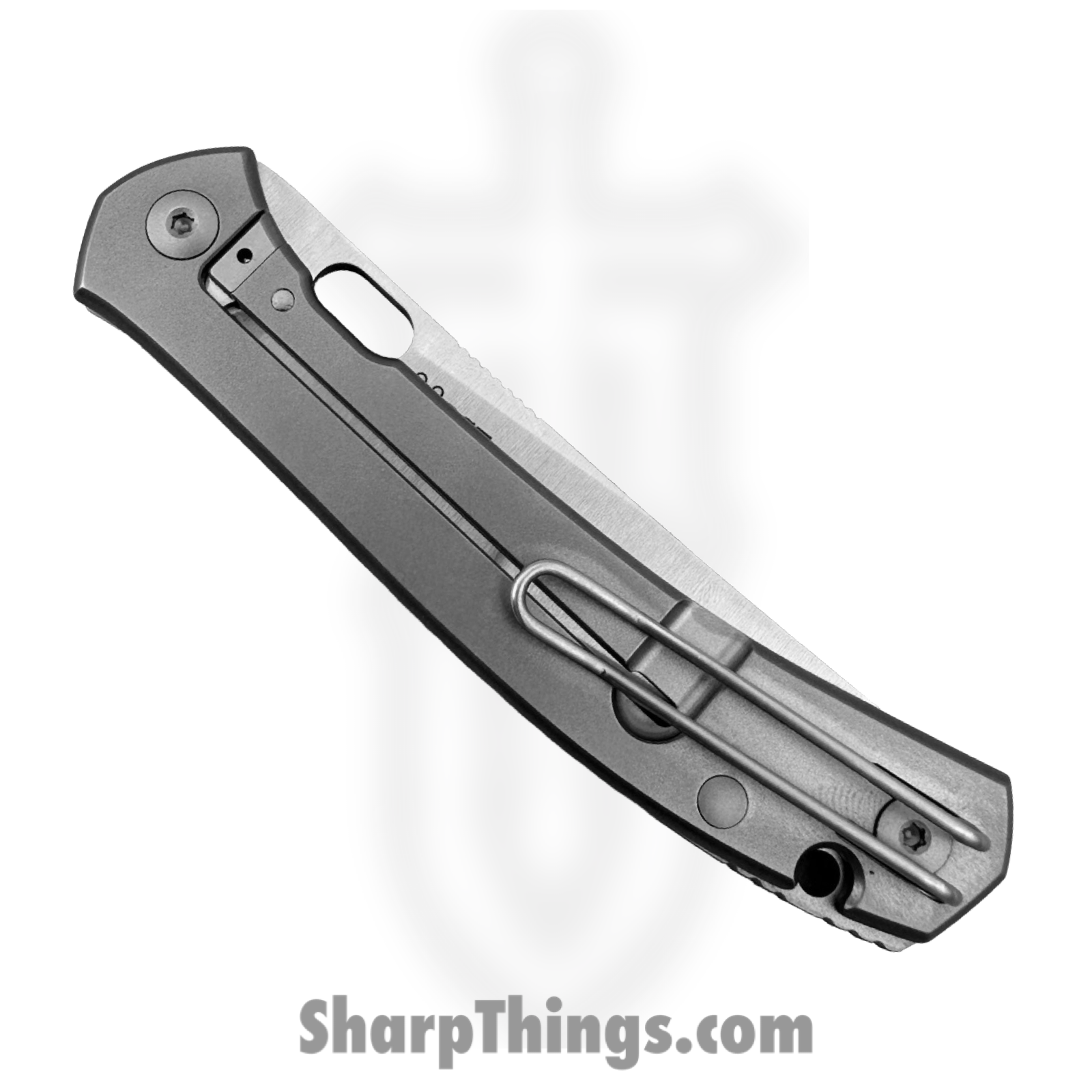GiantMouse - BLEECKER-TI - Ace Bleecker - Folding Knife - CPM MagnaCut Satin Trailing Point - Titanium - Natural - Image 5