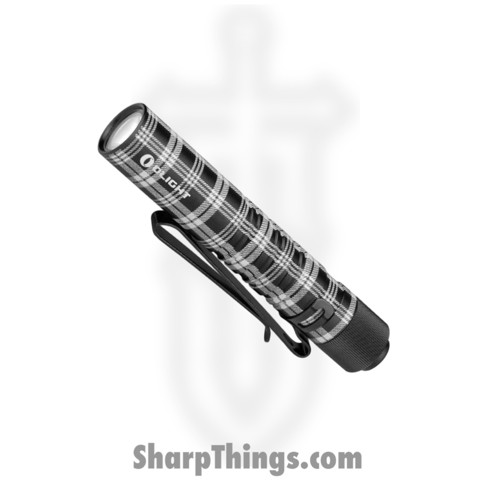 Olight - OLTI3TPLAID - i3T 2 EOS Mini Flashlight - Aluminum - Black White