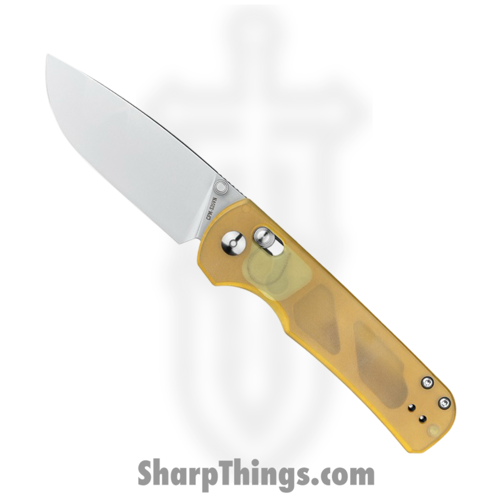 Olight - OLTRUBATO4PEI - Rubato 4 - Folding Knife - CPM S35VN Satin Drop Point - PEI - Yellow