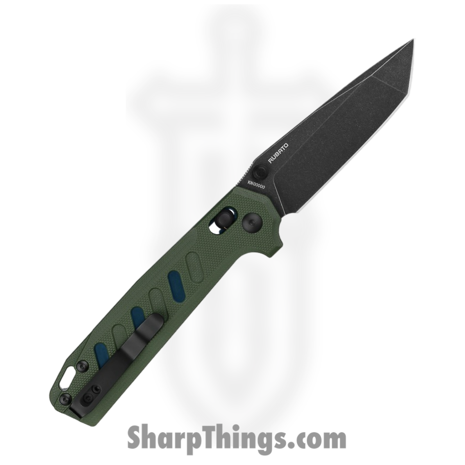 Olight - OLTRUBATOODG - Rubato 2 - Folding Knife - 154CM Black Stonewash Tanto - G10 - OD Green - Image 2