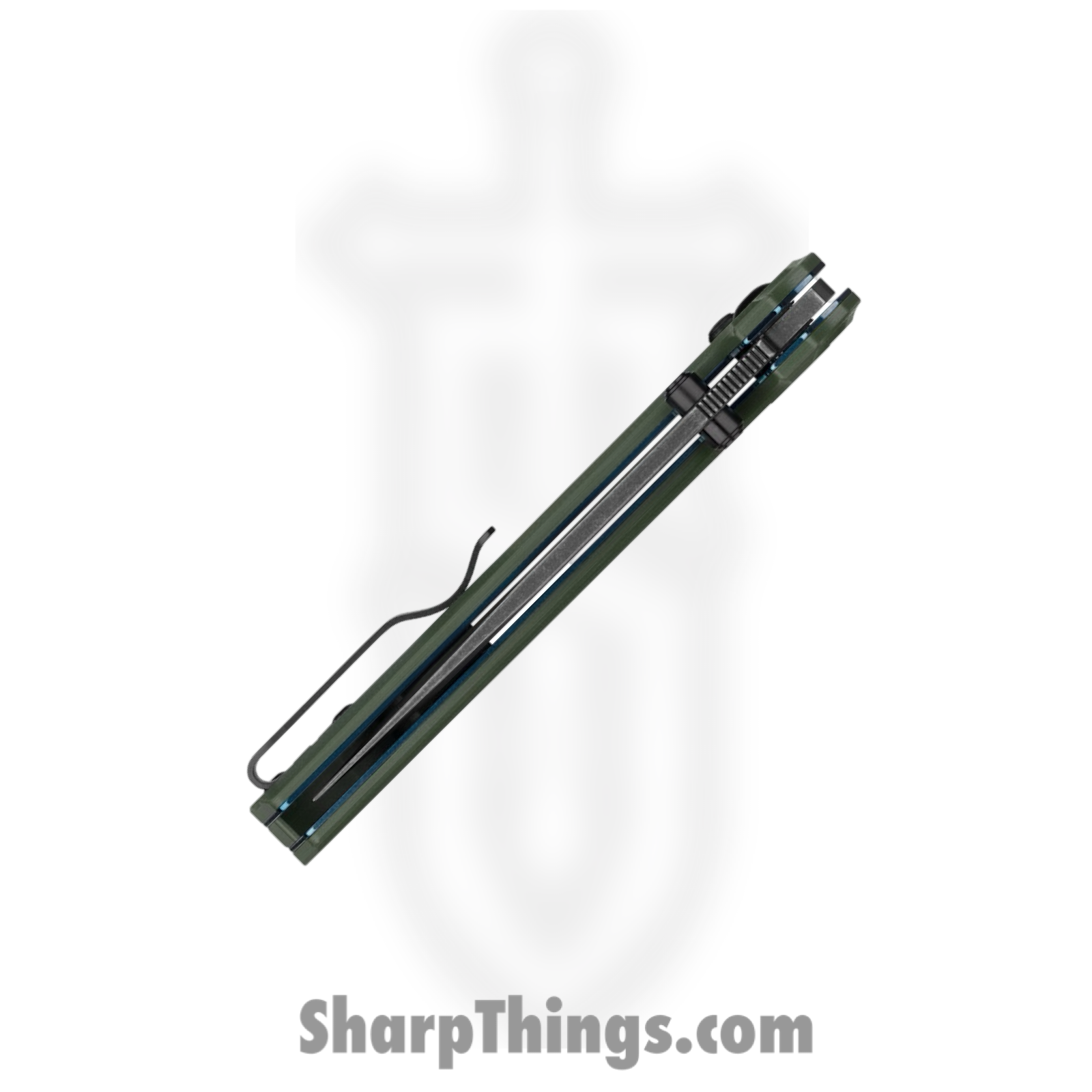 Olight - OLTRUBATOODG - Rubato 2 - Folding Knife - 154CM Black Stonewash Tanto - G10 - OD Green - Image 5