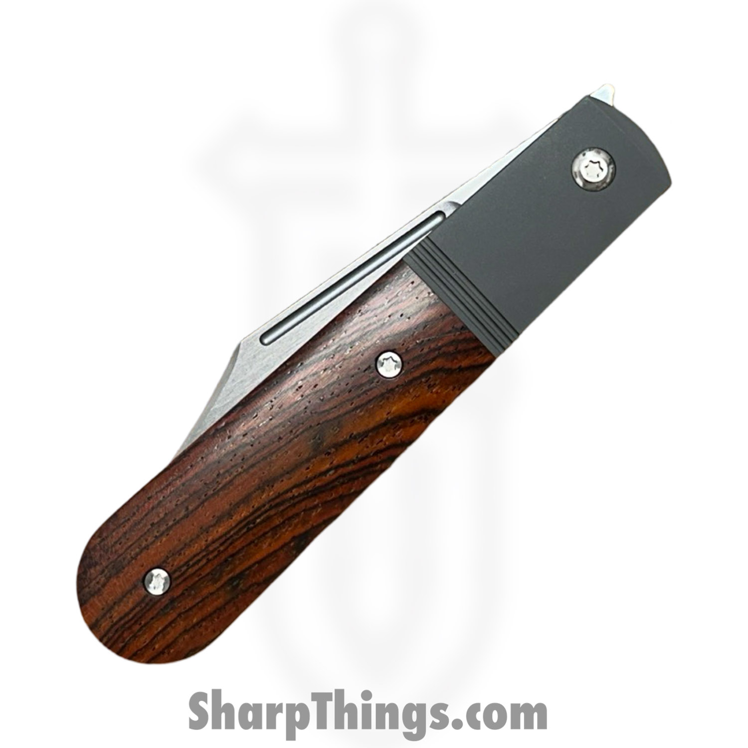 Jack Wolf Knives - PRIMO-01-ROSEWOOD - Primo Jack - Folding Knife - S90V Satin Clip Point - Rosewood - Natural - Image 3