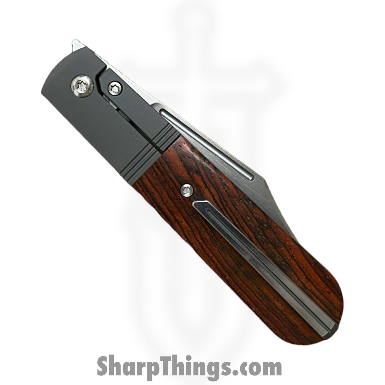 Jack Wolf Knives - PRIMO-01-ROSEWOOD - Primo Jack - Folding Knife - S90V Satin Clip Point - Rosewood - Natural - Image 4