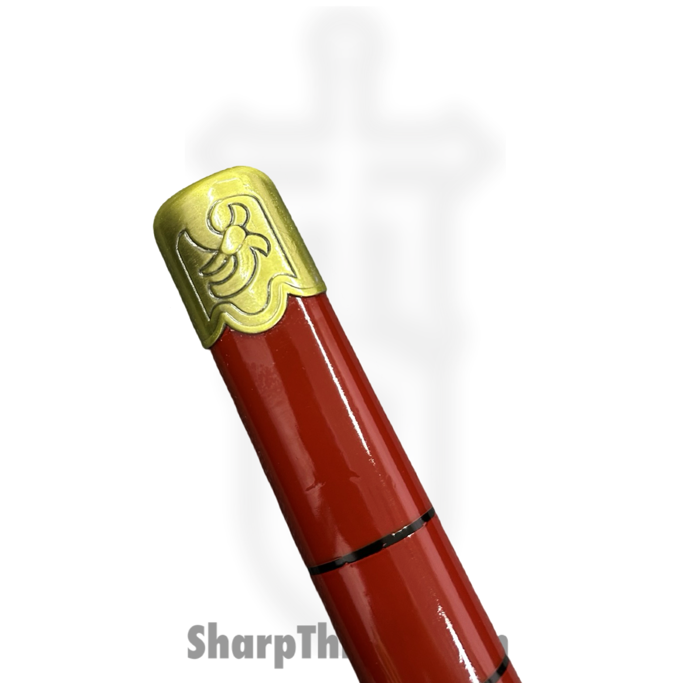 SBC - SANDAI0125 - Sandai Kitetsu - Fixed Blade Knife - 1045 HC Two Tone Katana - Cord Wrapped - Red - Image 6