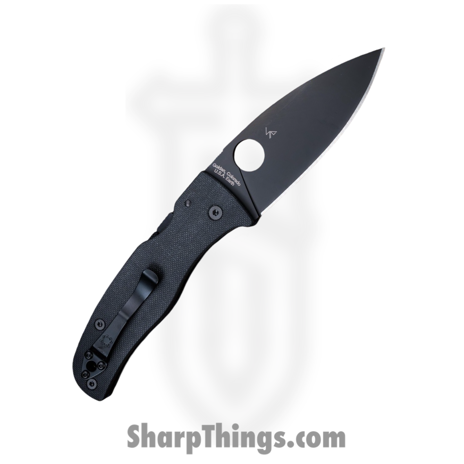 Spyderco - SC263GPBK - Bodacious - Folding Knife - CPM S30V Coated Drop Point - G10 - Black - Image 2