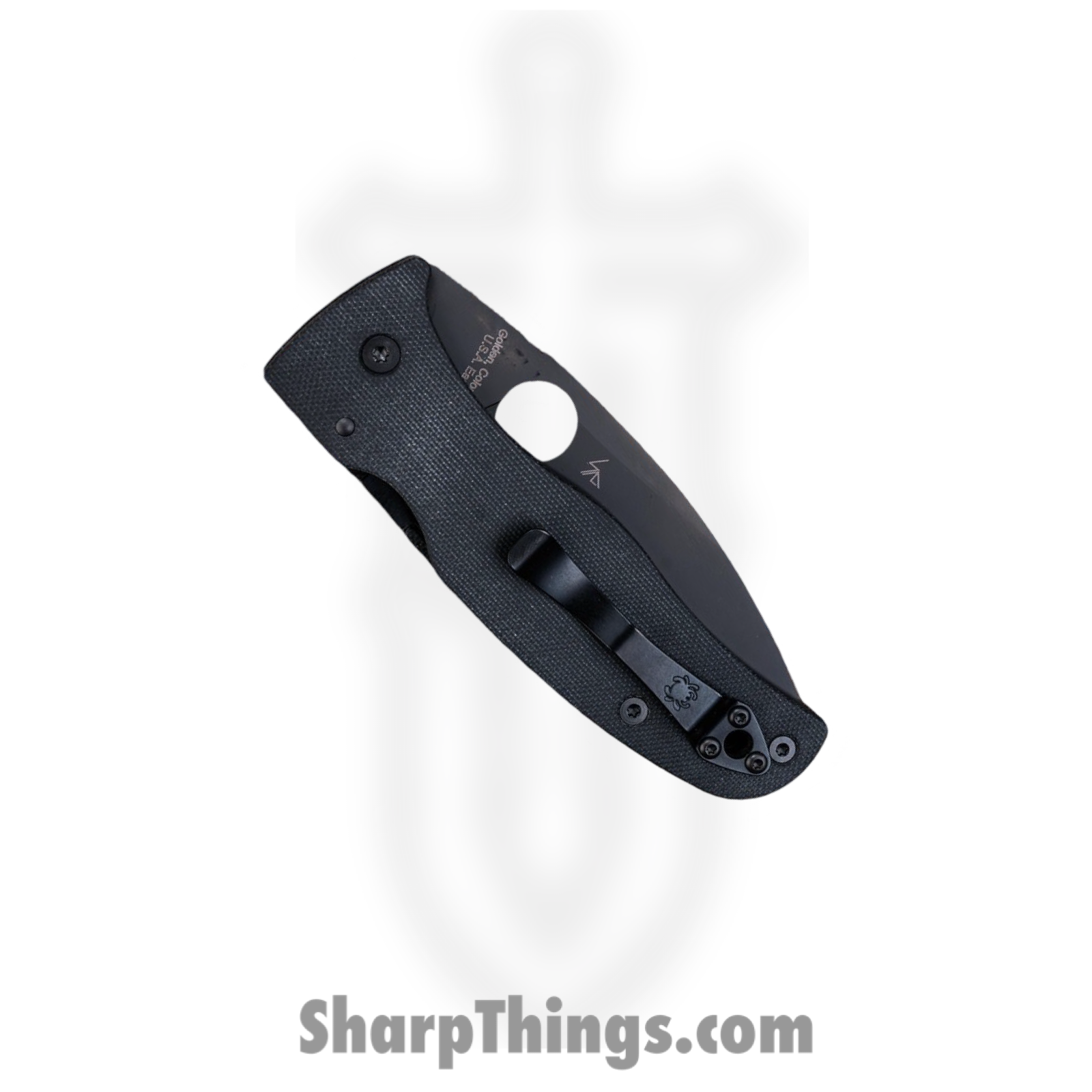 Spyderco - SC263GPBK - Bodacious - Folding Knife - CPM S30V Coated Drop Point - G10 - Black - Image 4