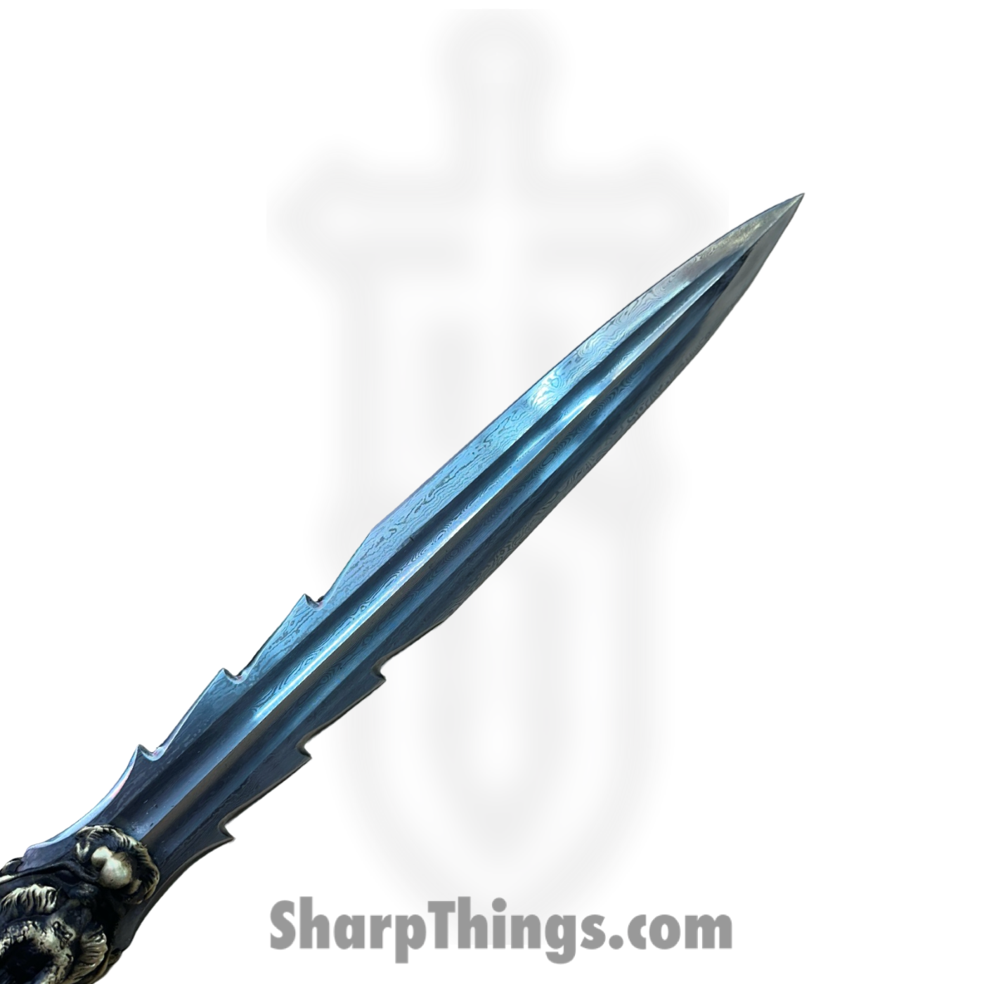SBC - SPEAR0125 - Dragon Spear - Fixed Blade Knife - Damascus Spear Point - Steel - Black - Image 3